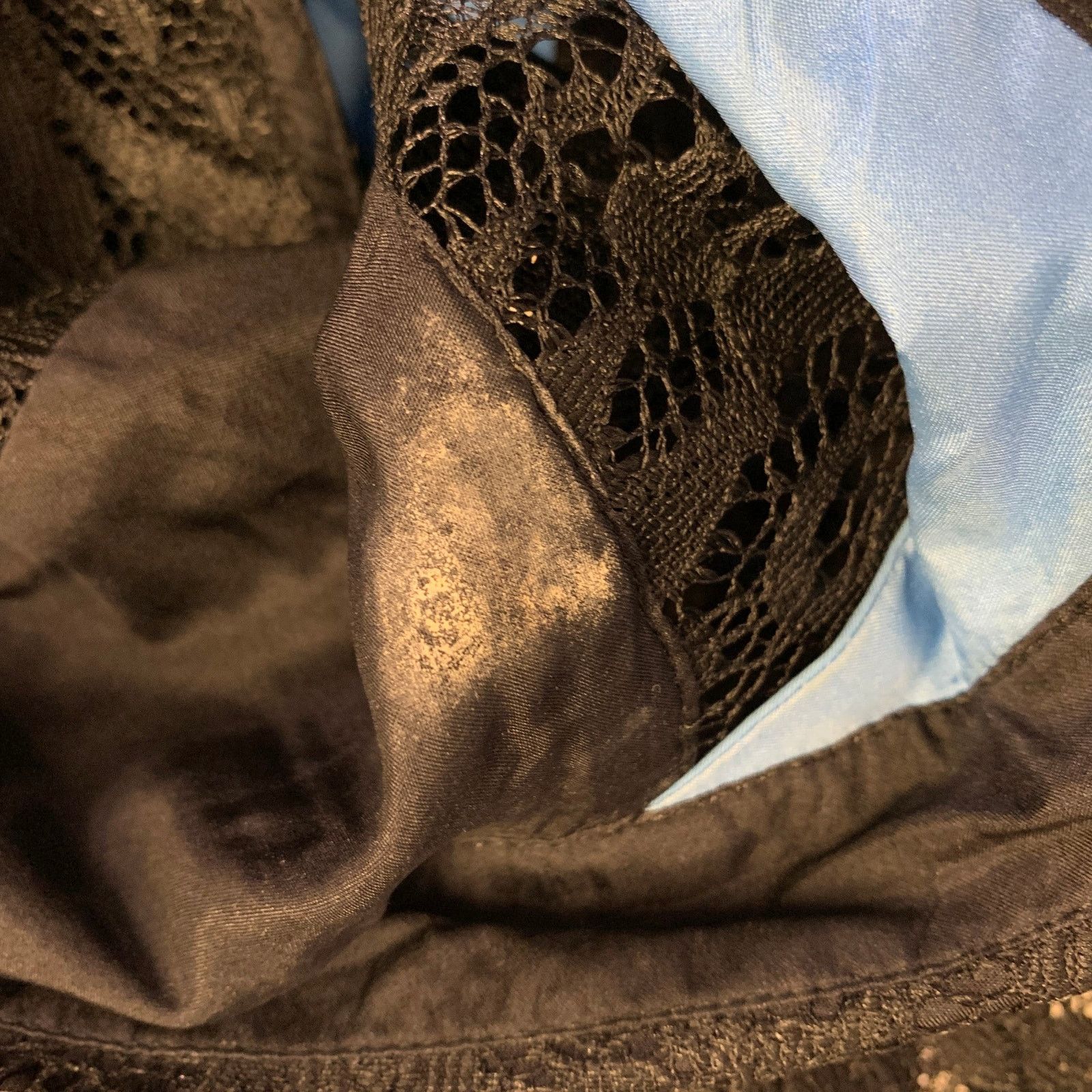 Balenciaga Size S Black Blue Polyester Blend Lace Sleeveless Shirt Size S / US 4 / IT 40 - 6 Thumbnail