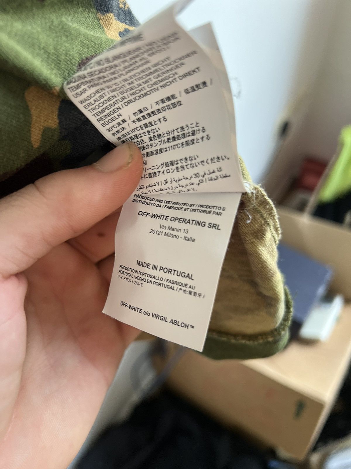 Off-White Off White Camouflage Logo TEE Size US M / EU 48-50 / 2 - 11 Thumbnail