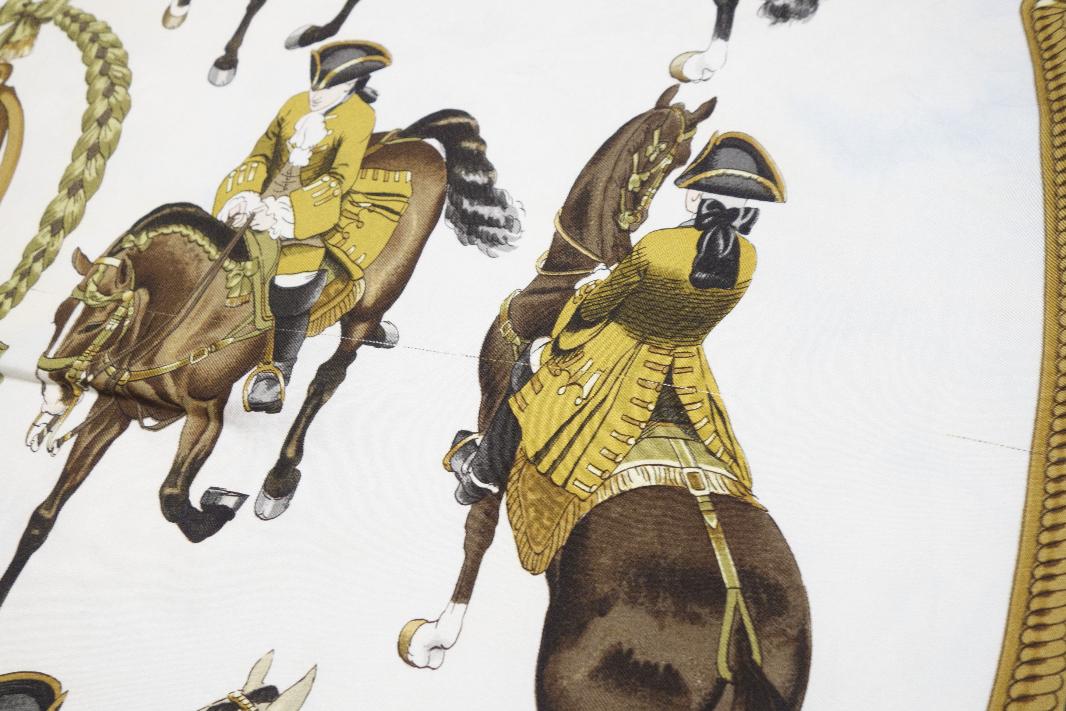 Hermes 90S Ledoux Printed Silk Scarf Vintage Size ONE SIZE - 7 Thumbnail