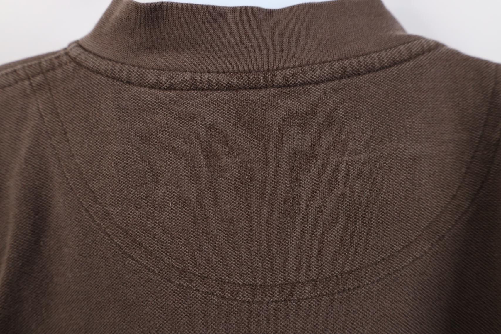 Vintage Vintage 90s Streetwear Pique Cotton Henley T-Shirt Brown Size US L / EU 52-54 / 3 - 13 Thumbnail