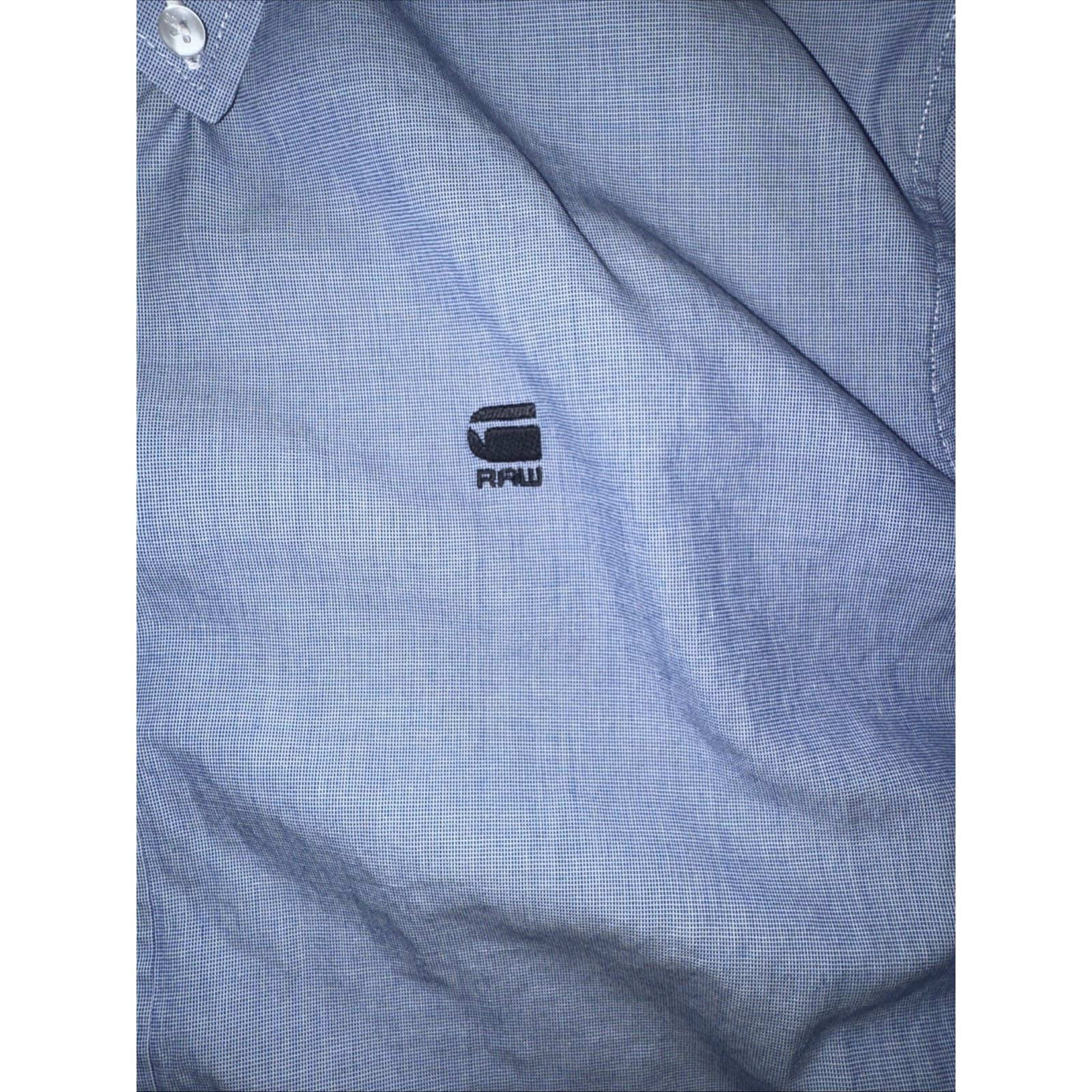 G-Star × Vintage G-Star Raw Button Up Shirt Blue XL 22x28 Raw Japanese Prep Size US XL / EU 56 / 4 - 3 Thumbnail