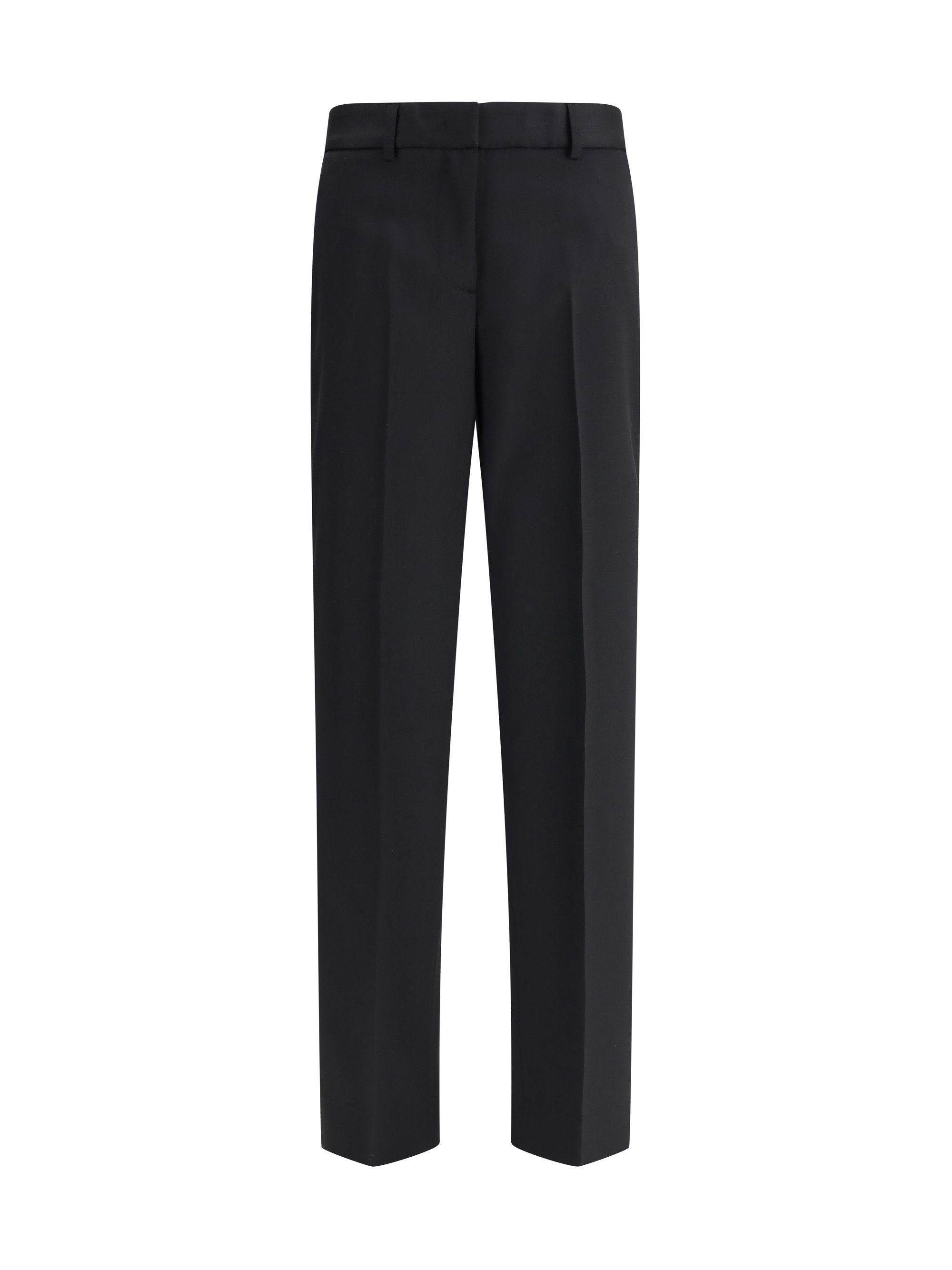 Lardini Wool, Silk And Linen Trouser With Fold | Grailed