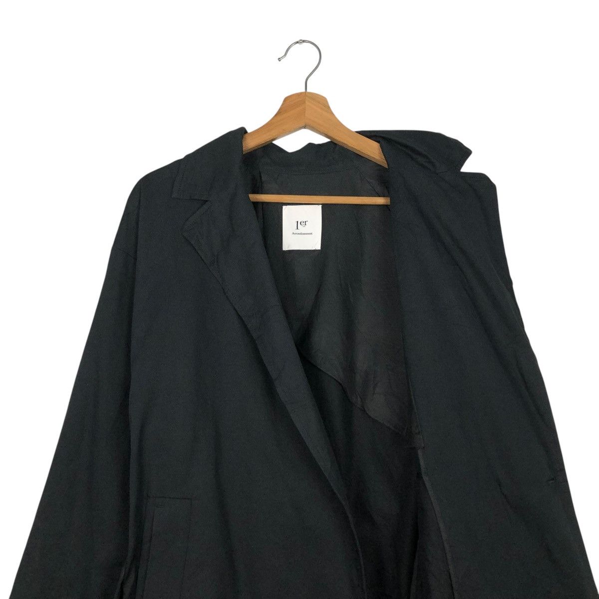 Japanese Brand 🔥RICH BLACK LONG JACKET 1er ARRONDISSEMENT ISSEY MIYAKE Size US M / EU 48-50 / 2 - 15 Thumbnail