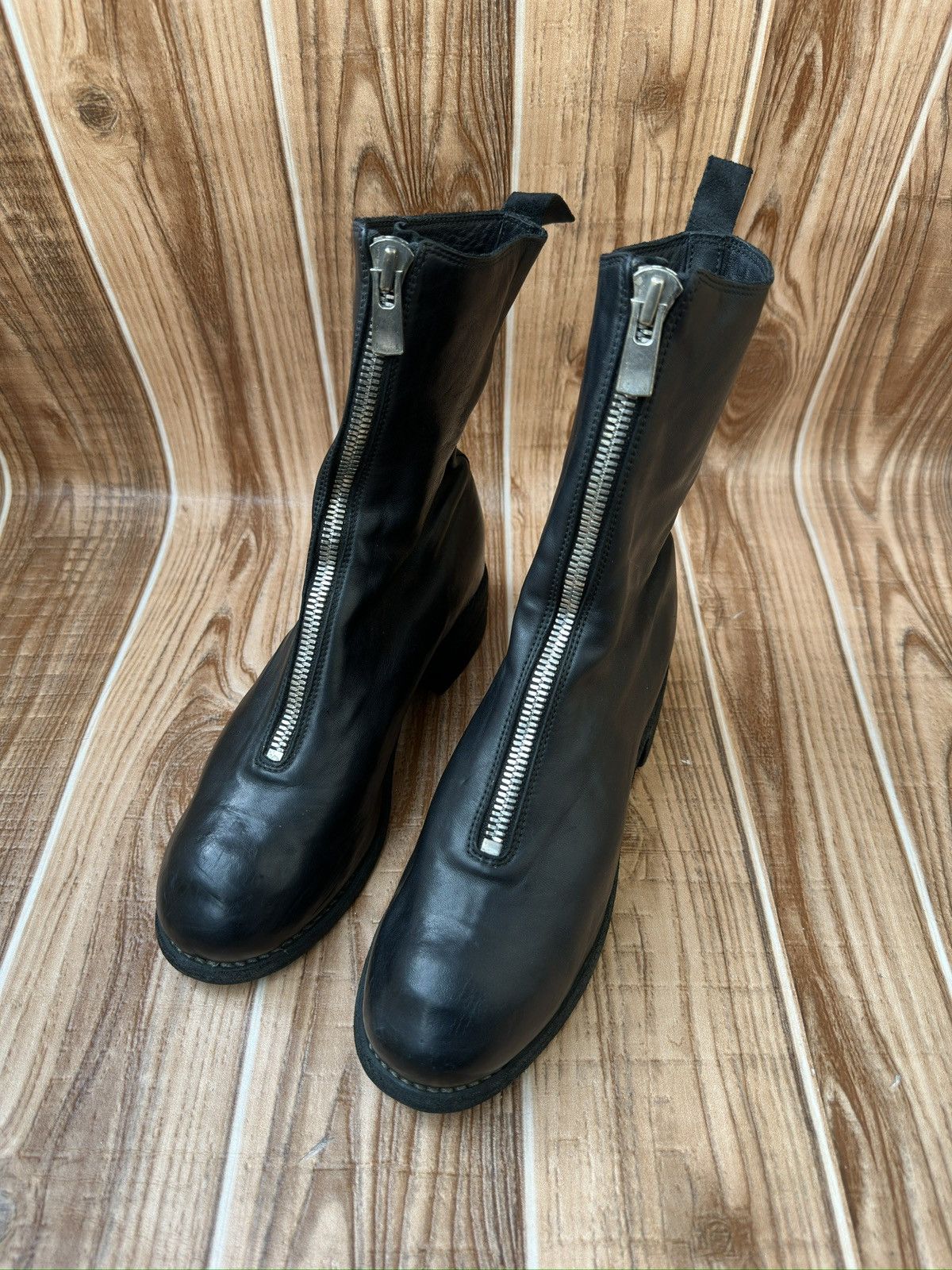 Guidi Guidi PL2 Front Zip Boots Full Grain Horse Leather Size US 7 / IT 37 - 4 Thumbnail