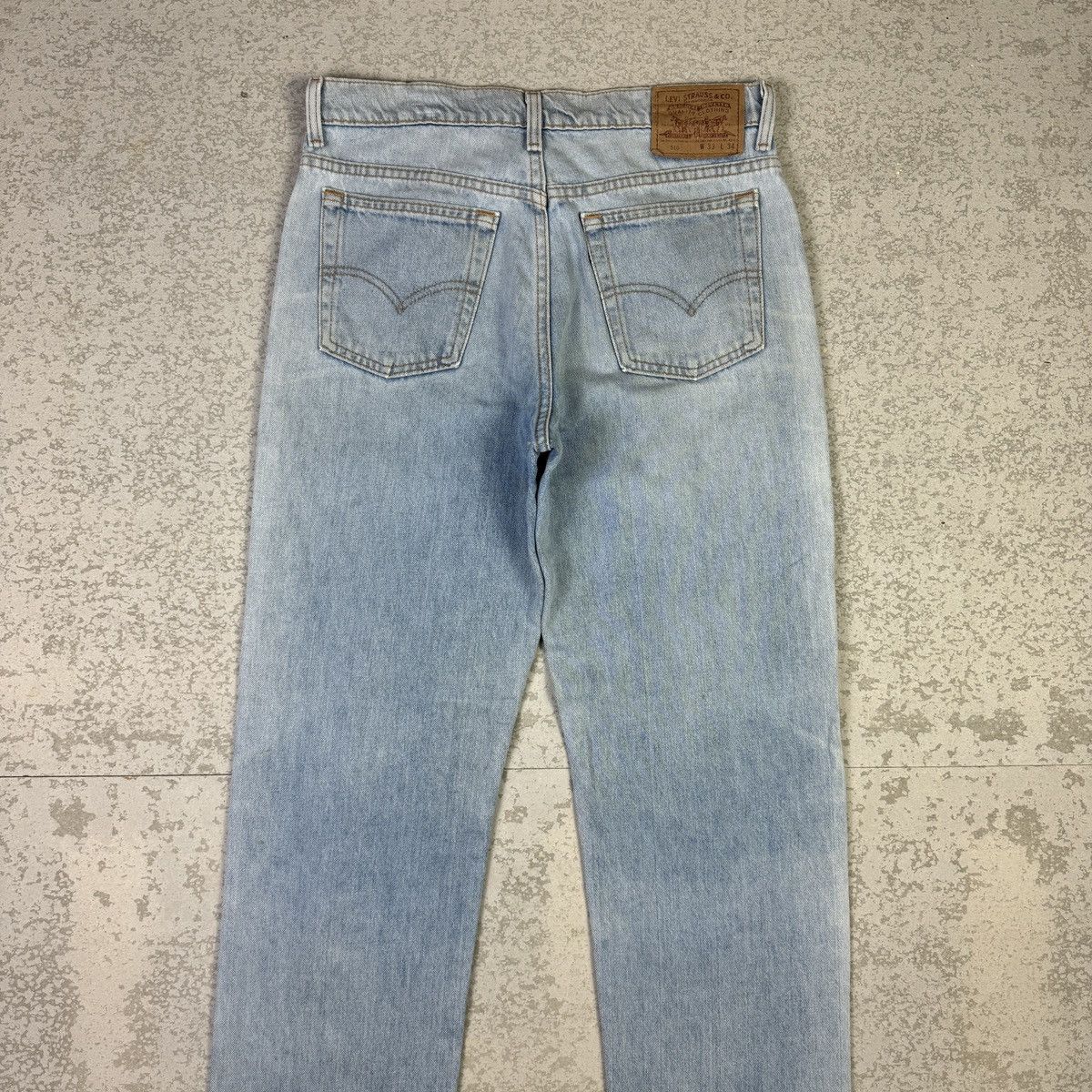 Levi's × Vintage 💥Vintage 90s Levis 510 Sick Blue Wash Denim Pant Size US 32 / EU 48 - 8 Thumbnail