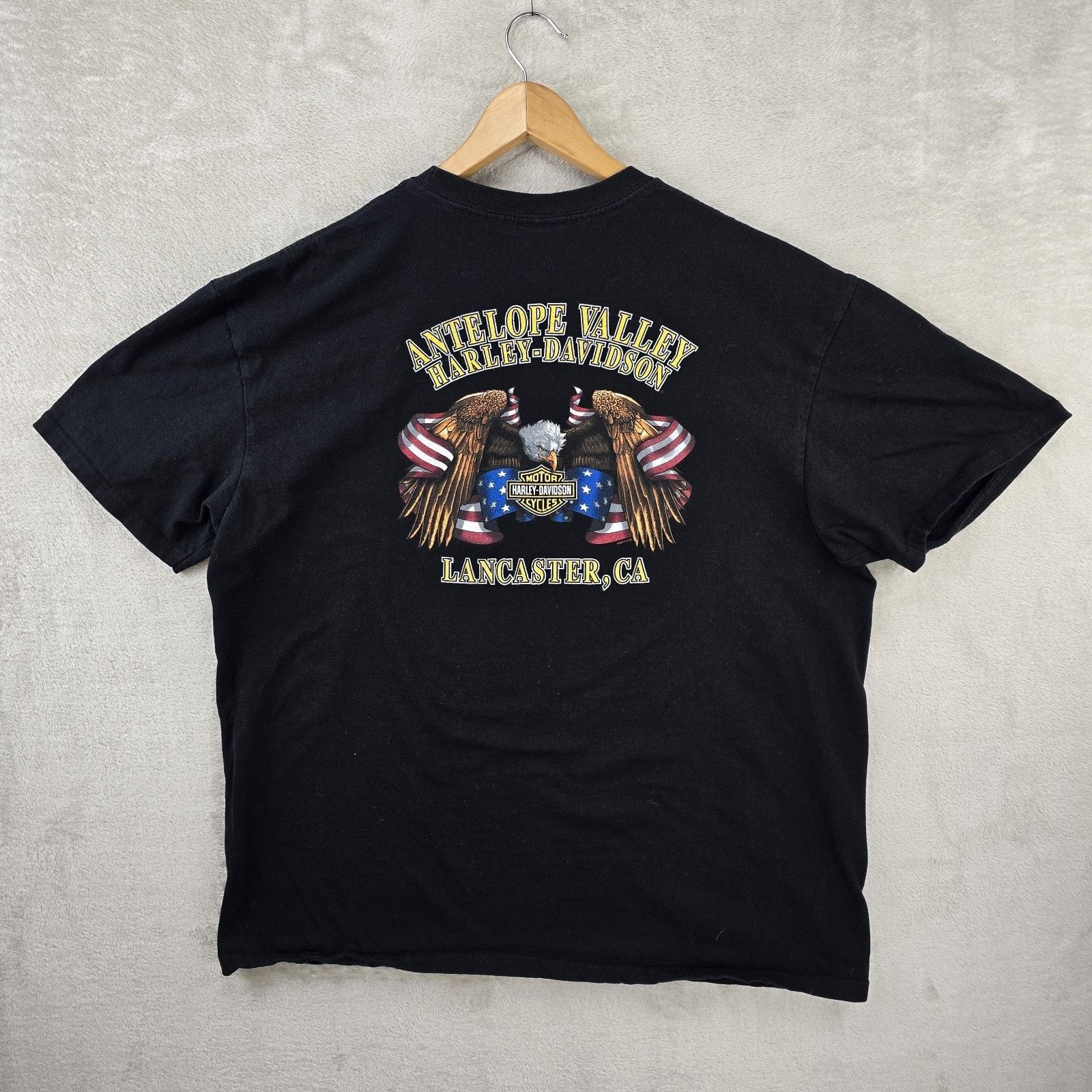 Harley Davidson Harley Davidson Shirt Mens XXL Eagle Lancaster Ca Biker Y2K Size US XXL / EU 58 / 5 - 10 Thumbnail