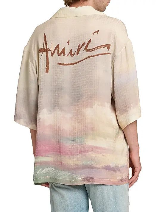 Amiri os11x0326 Horses Camp Shirt in Multicolor Size US M / EU 48-50 / 2 - 3 Thumbnail
