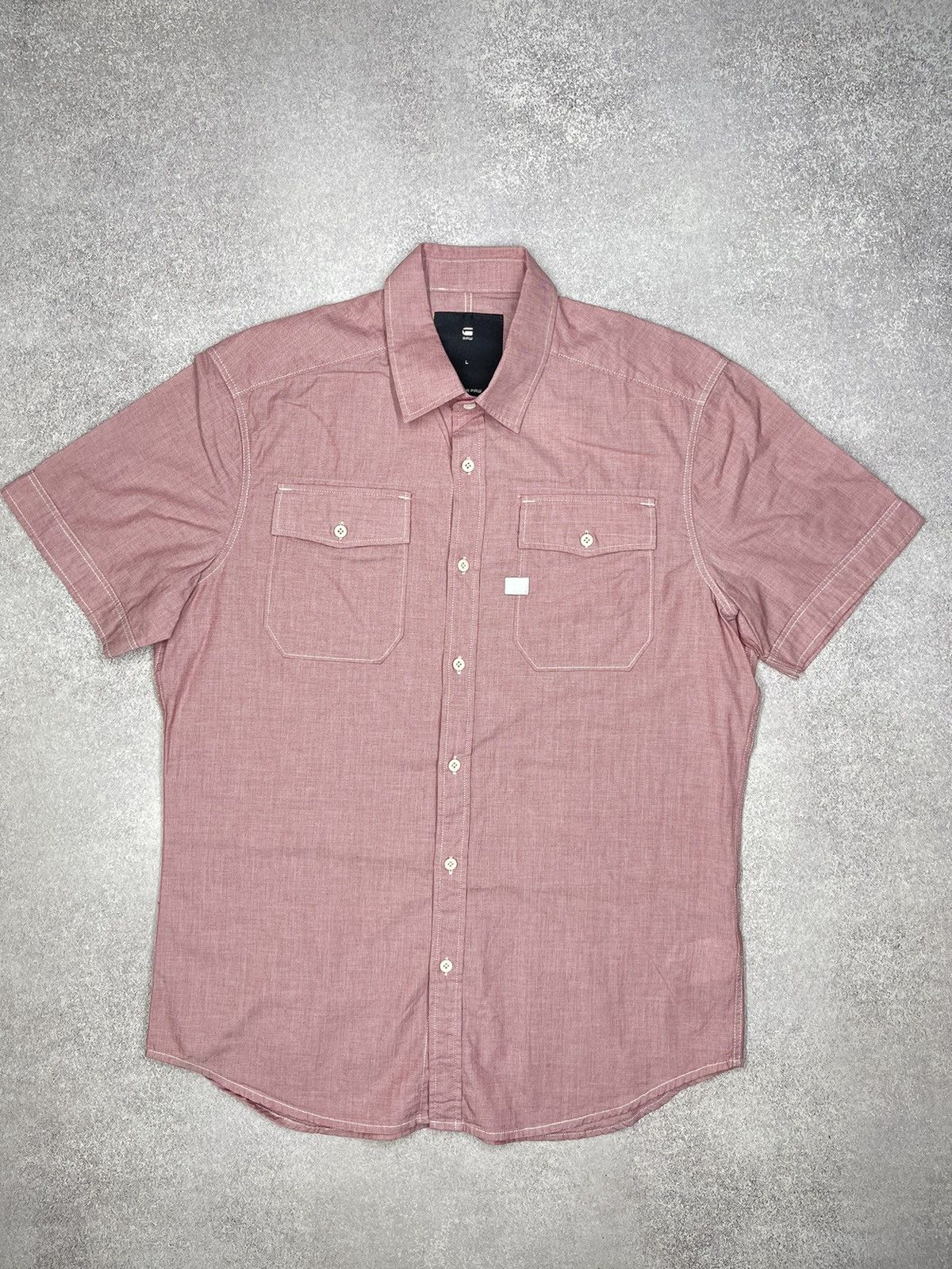 G-Star Mens G-Star Raw Landoh Shirt Pink Size L Size US L / EU 52-54 / 3 - 2 Thumbnail