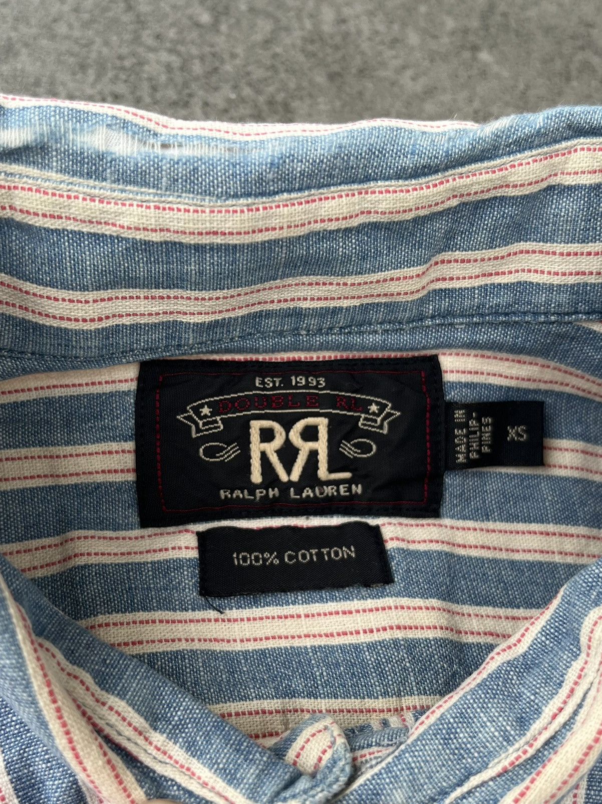 RRL Ralph Lauren Double RL, RRL Ralph Lauren shirt button vintage Size US M / EU 48-50 / 2 - 6 Thumbnail