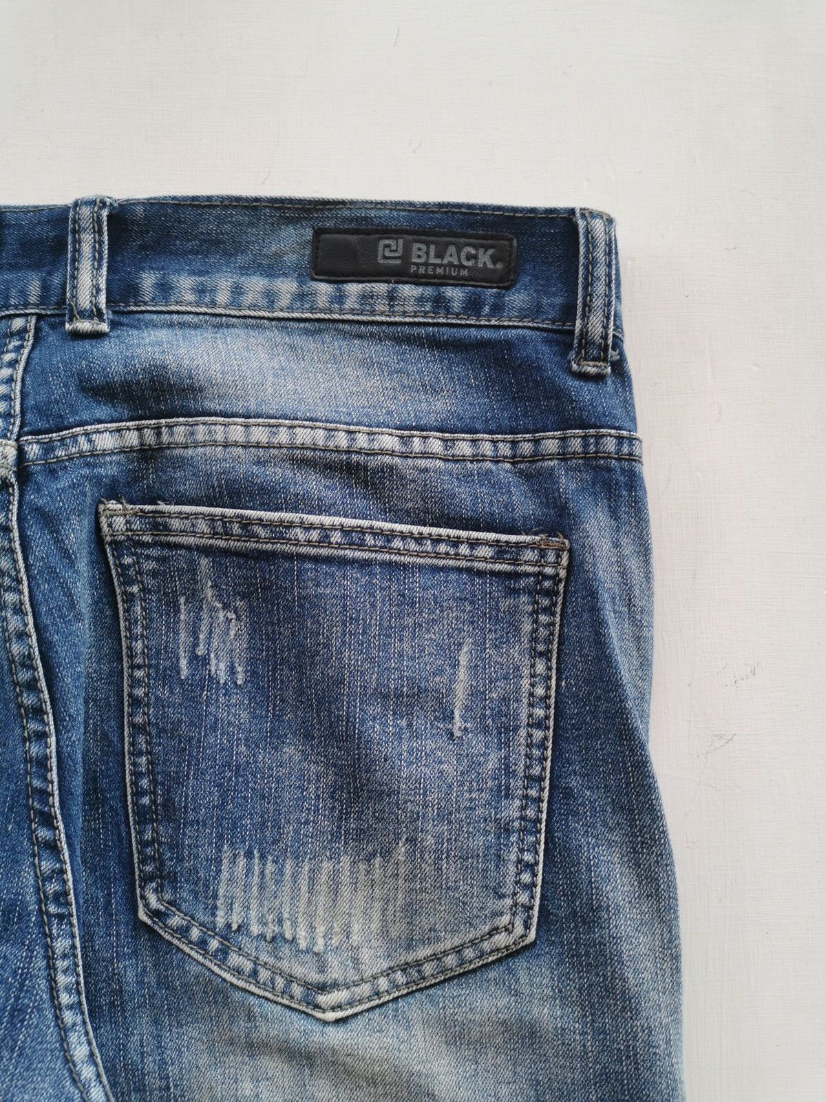 Seditionaries Black Premium Distressed Zipper Biker Denim Size US 32 / EU 48 - 8 Thumbnail