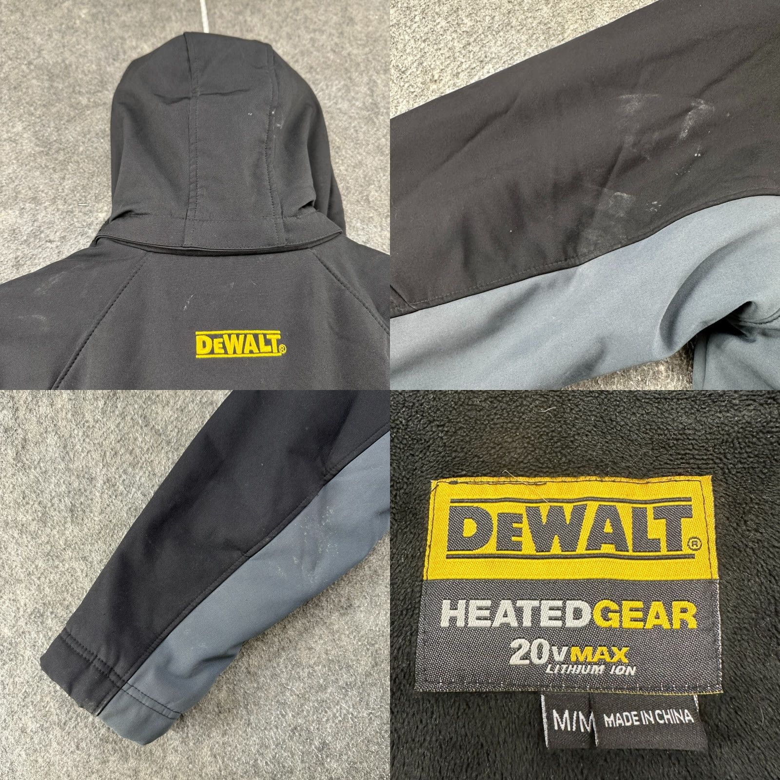 Vintage DEWALT Jacket Women M Black Softshell 3-in-1 Heated Lined Zip Mid-Length Regular Moto Motorcycle Fall Spring Winter Travel Workwear Casual Front Logo Size M / US 6-8 / IT 42-44 - 8 Thumbnail