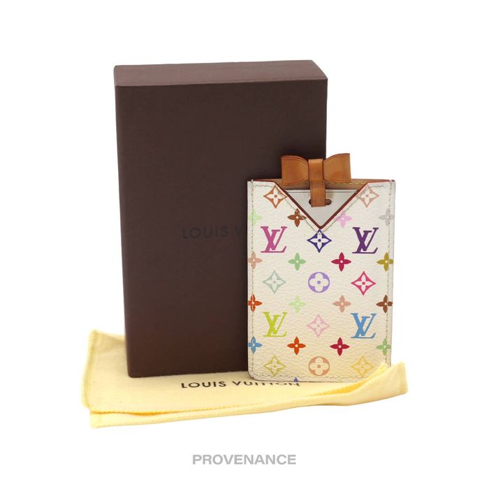 Louis Vuitton White Monogram Multicolor Card Holder or Mirror