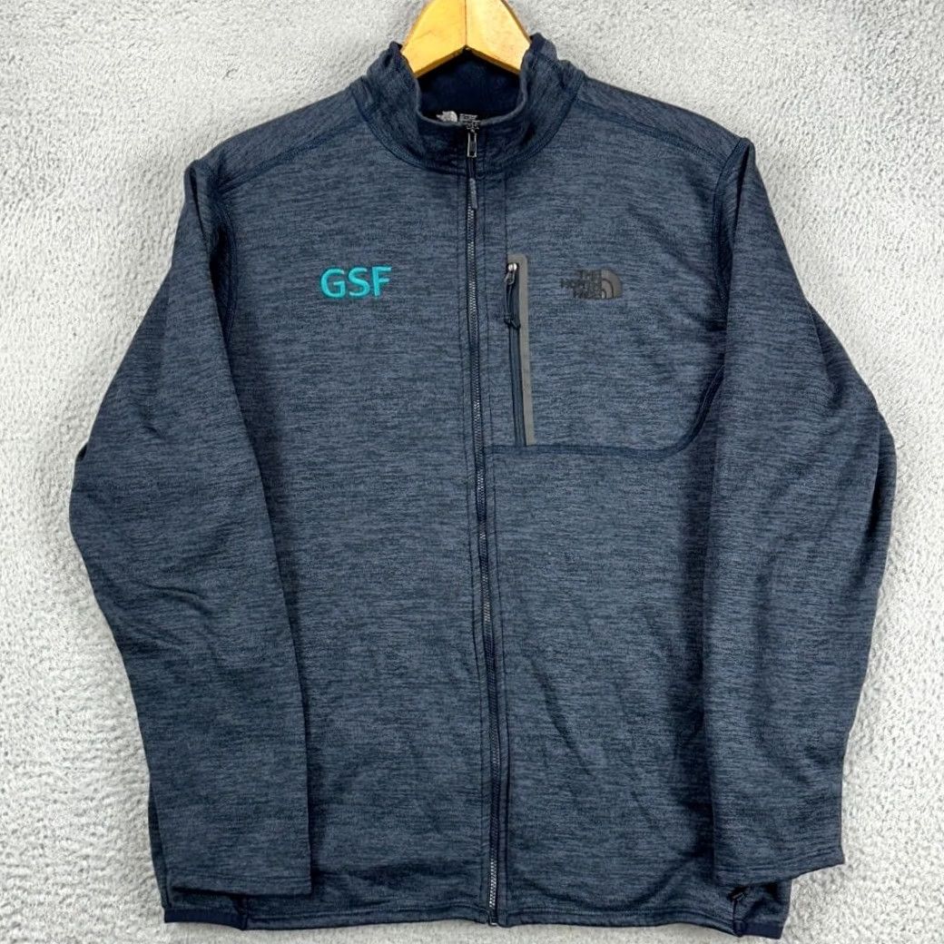 The North Face The North Face Jacket Mens Full Zip Fleece Navy Blue Large Stretch Pockets Outdoor Winter Casual S Leeve Zip Size US L / EU 52-54 / 3 - 5 Thumbnail
