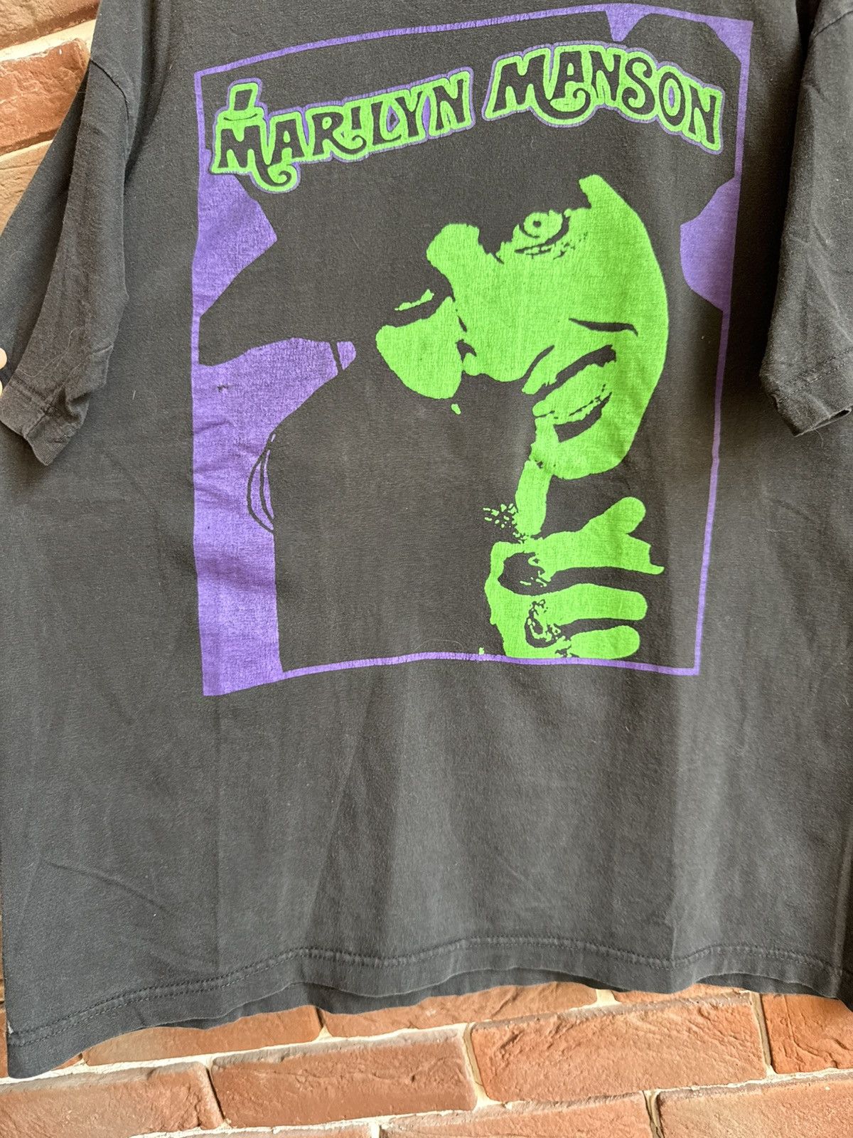 Band Tees Rare Vintage 90s Marilyn Manson Dope fiend Metal Band Tee xl Size US XL / EU 56 / 4 - 4 Thumbnail