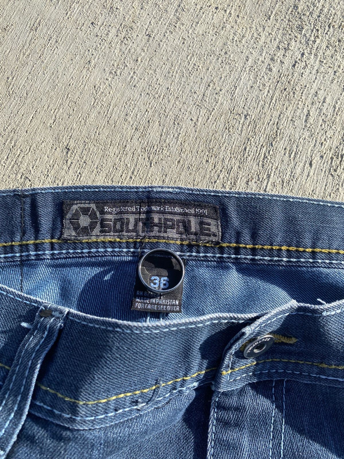 Southpole × Vintage 00s’ SouthPole Jeans Size US 36 / EU 52 - 6 Thumbnail
