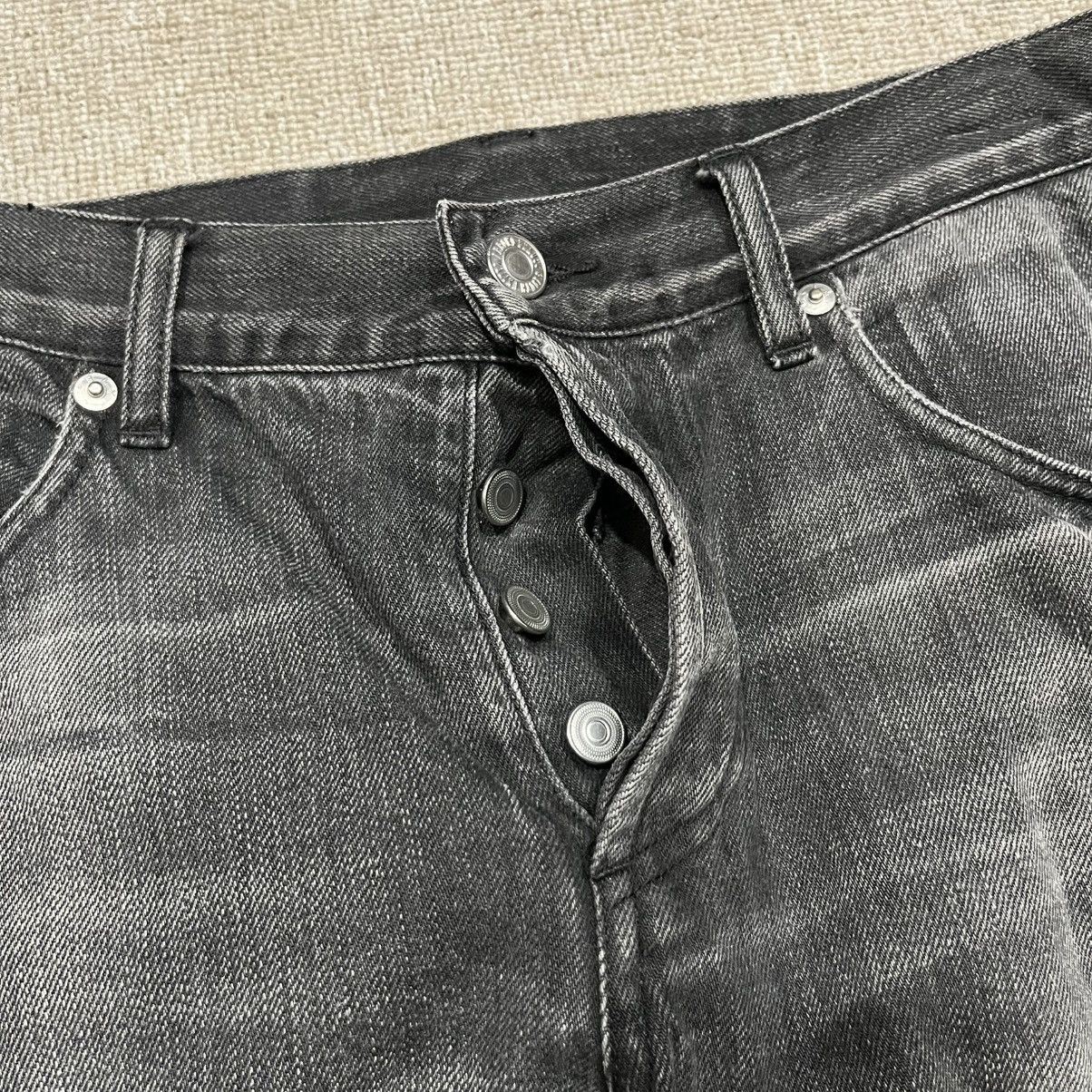 B&Y United Arrows Skinny Washed Black Denim Selvedge 