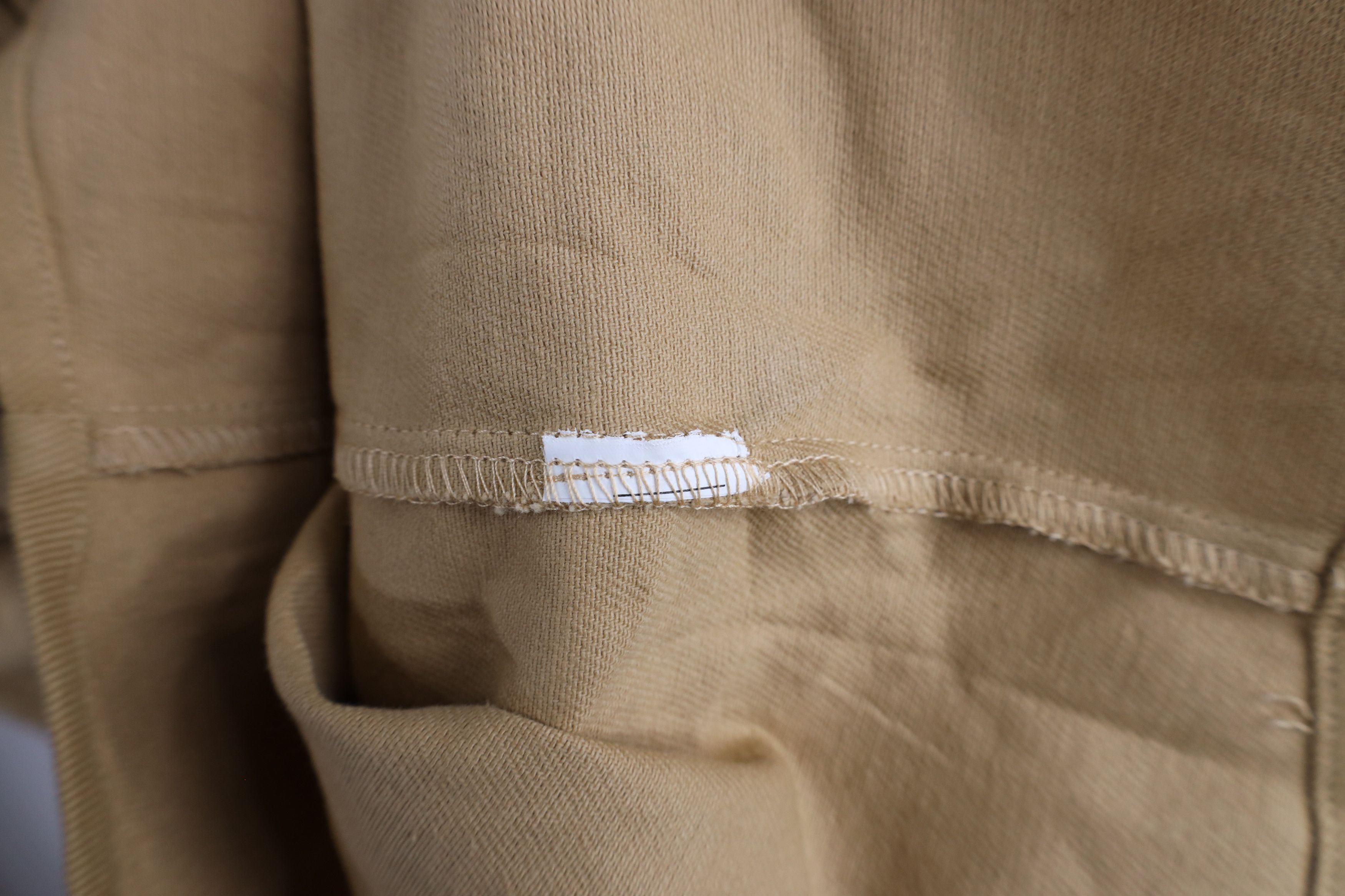 Vintage Vintage 90s Streetwear Collared Button Shirt Wheat Brown Size US L / EU 52-54 / 3 - 7 Thumbnail