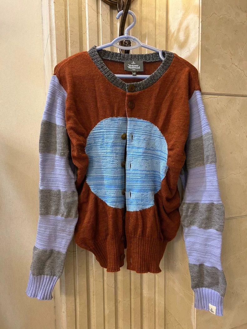 Vivienne Westwood Vivienne Westwood Men Colorblock Wool Cardigan - dmc Size US M / EU 48-50 / 2 - 1 Thumbnail