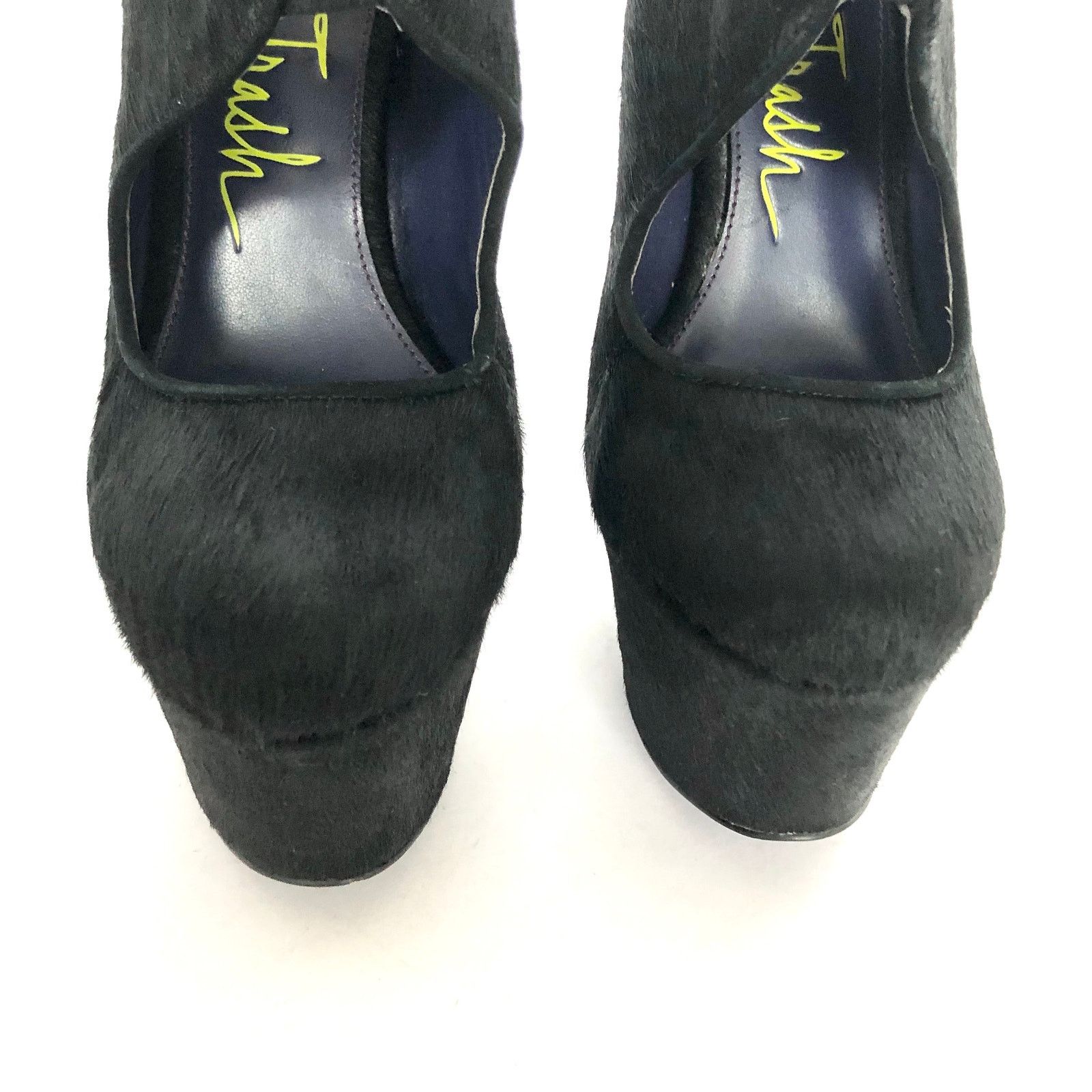 Other London Trash Candy Platform Heels Calf Hair Black Size US 8 / IT 38 - 2 Thumbnail