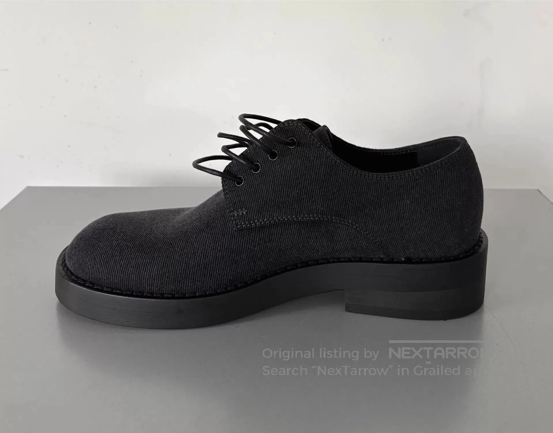 Ann Demeulemeester Black Lace-Up Formal Shoes Size 6.5. Size US 6.5 / EU 39-40 - 3 Thumbnail