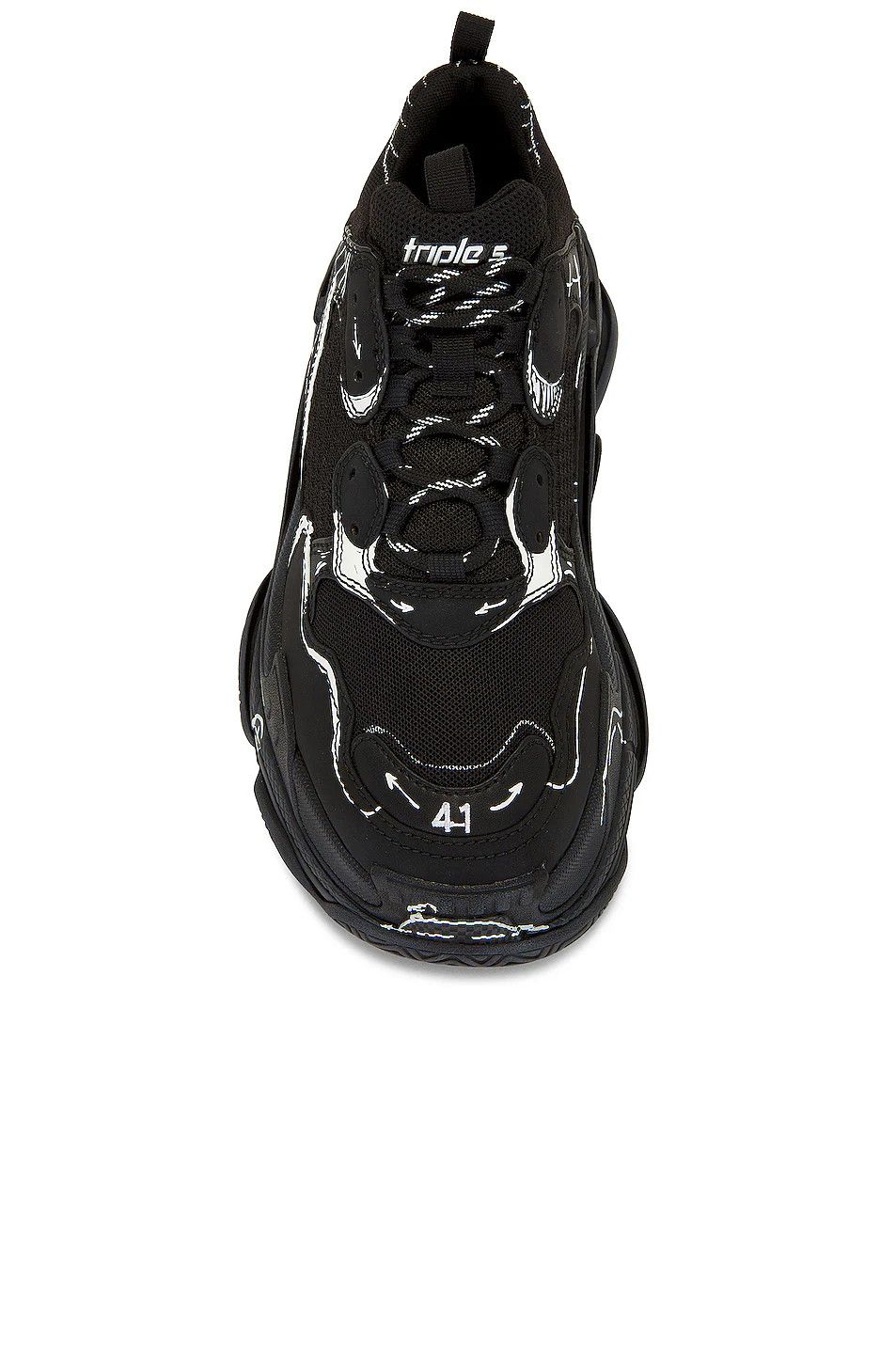 Balenciaga o1mt1gz0824 Triple S Sketch Sneaker in Black Size US 12 / EU 45 - 6 Thumbnail