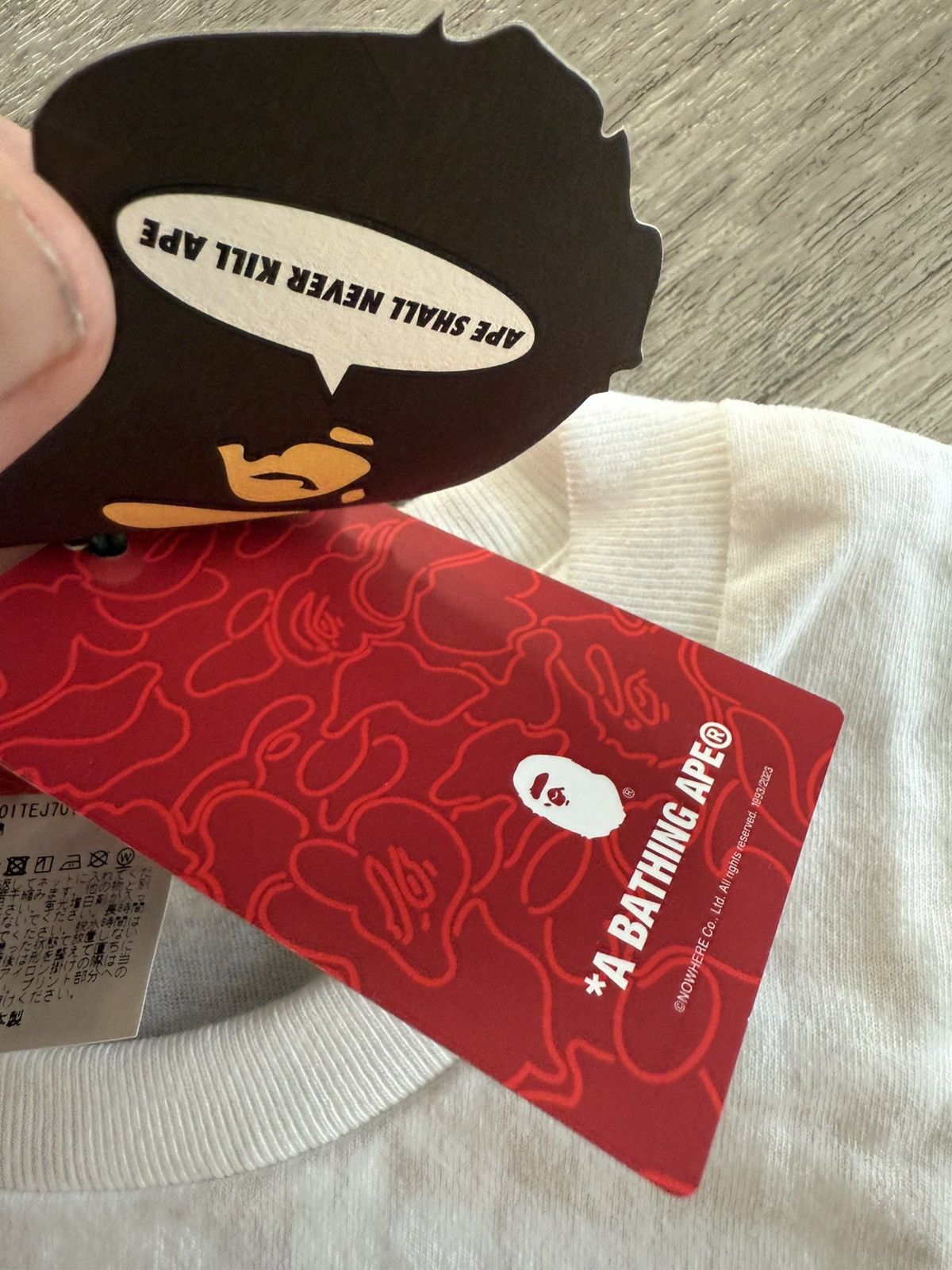 Bape Bape ape head tee Size US L / EU 52-54 / 3 - 11 Thumbnail