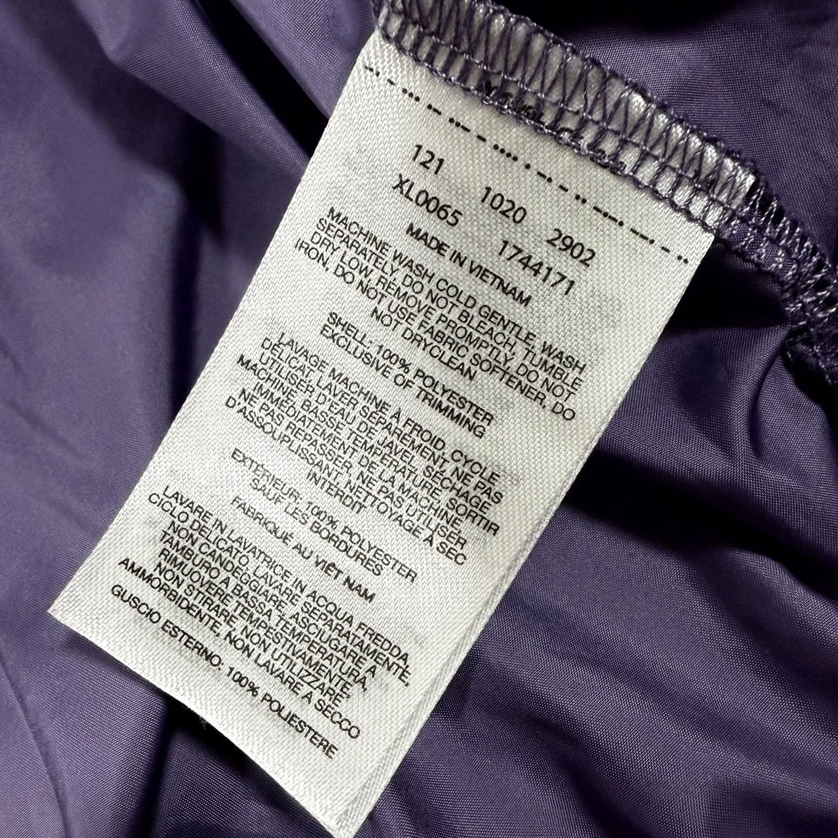 Vintage Columbia Lightweight Full Zip Windbreaker Jacket XS Purple Womens Size XS / US 0-2 / IT 36-38 - 6 Thumbnail