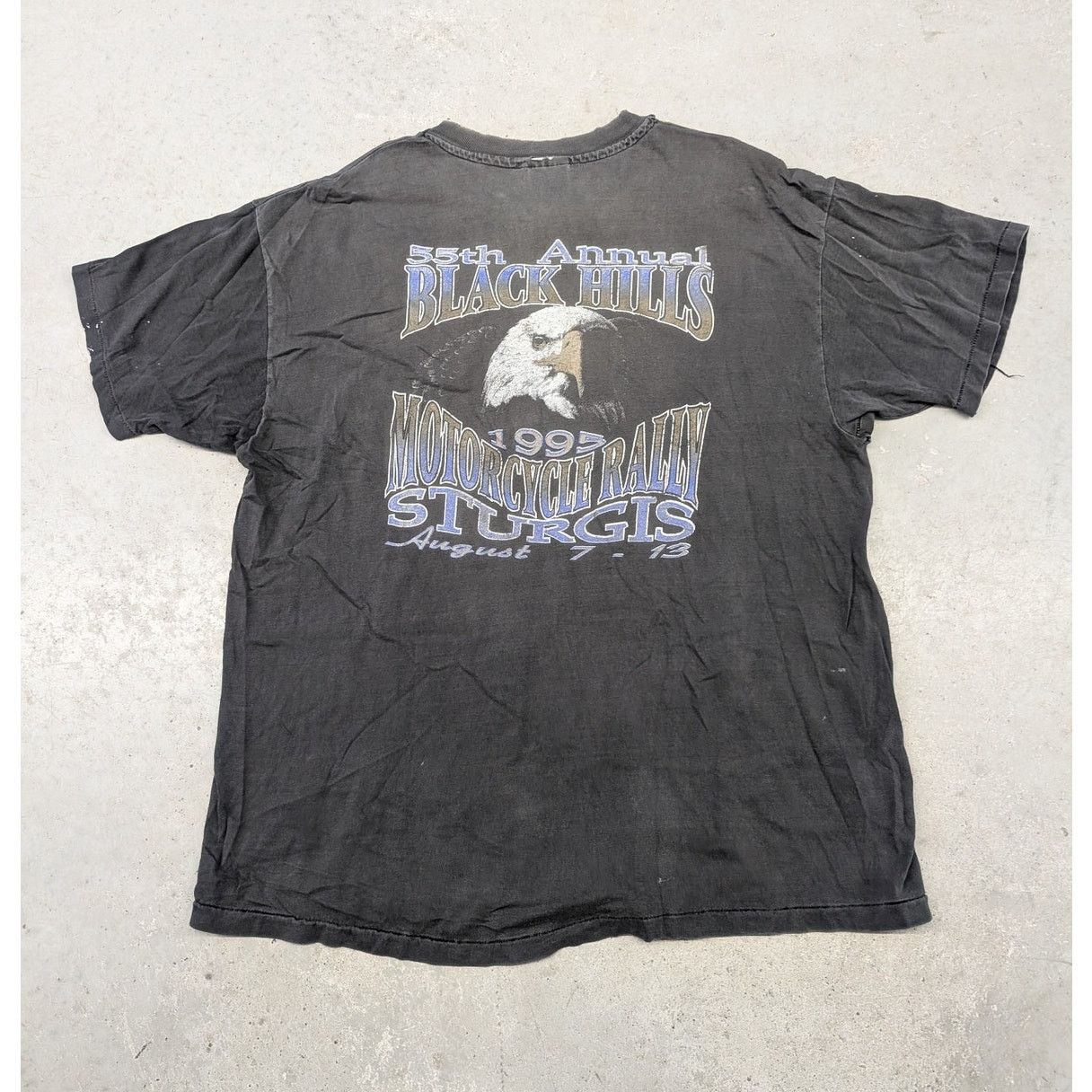 Hanes × Harley Davidson × Vintage Vintage 1995 Sturgis 55th Motorcycle Rally t-shirt Size US XXL / EU 58 / 5 - 3 Thumbnail