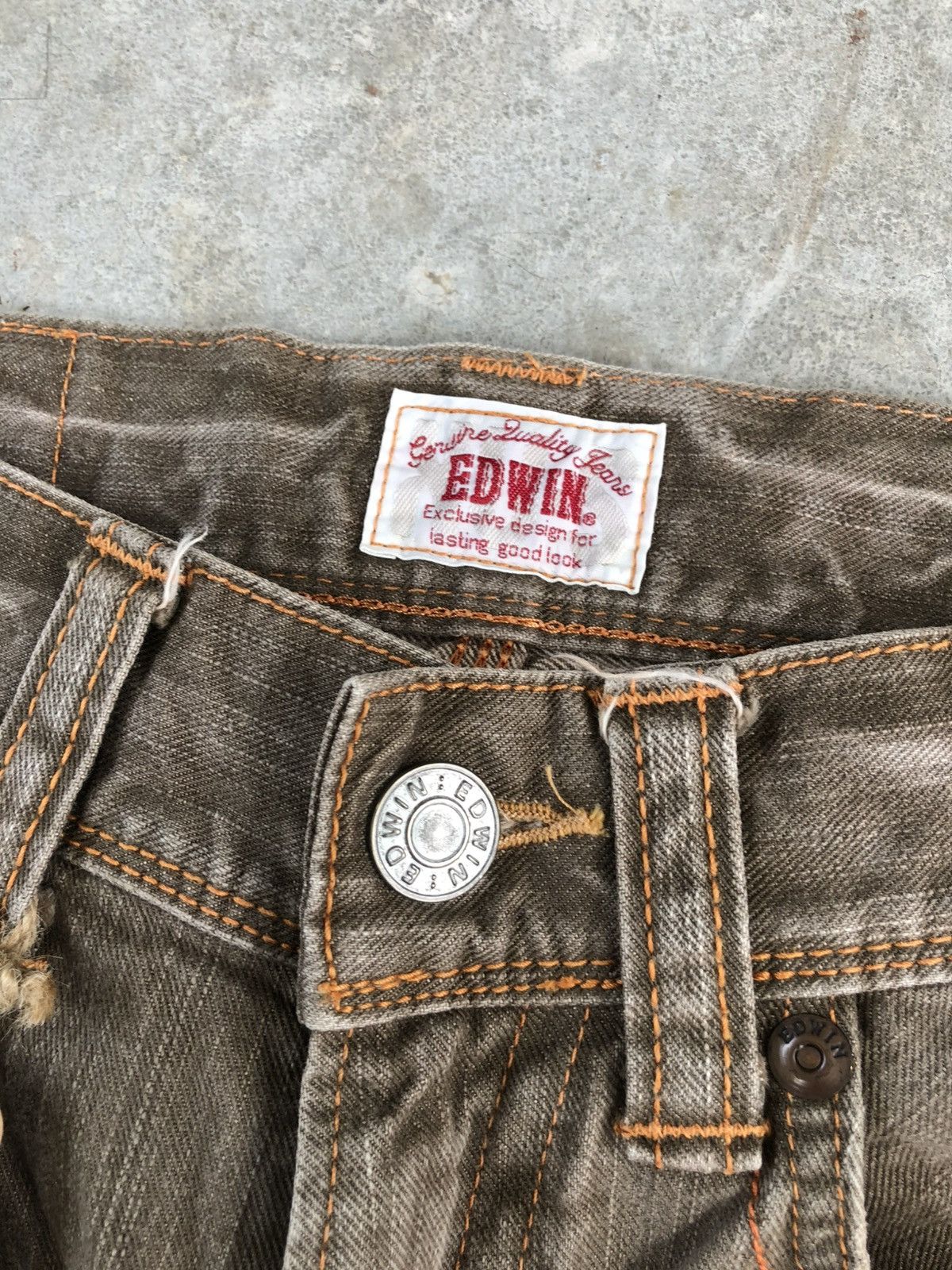 If Six Was Nine Japanese Edwin Exclusive Flared Jeans Bootcut Distressed Size US 31 - 19 Thumbnail