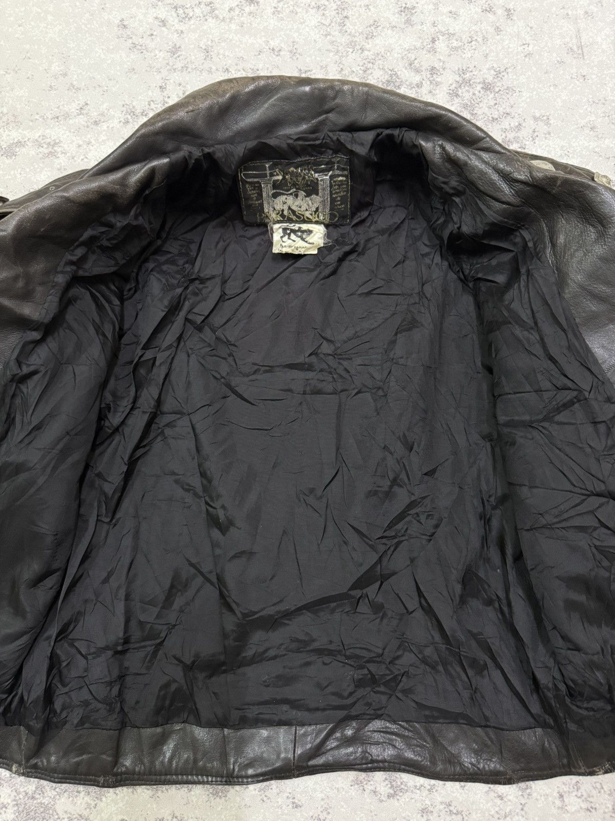 Parasuco Vintage Parasuco Double Colar Rider Jacket Leather Size US M / EU 48-50 / 2 - 16 Thumbnail