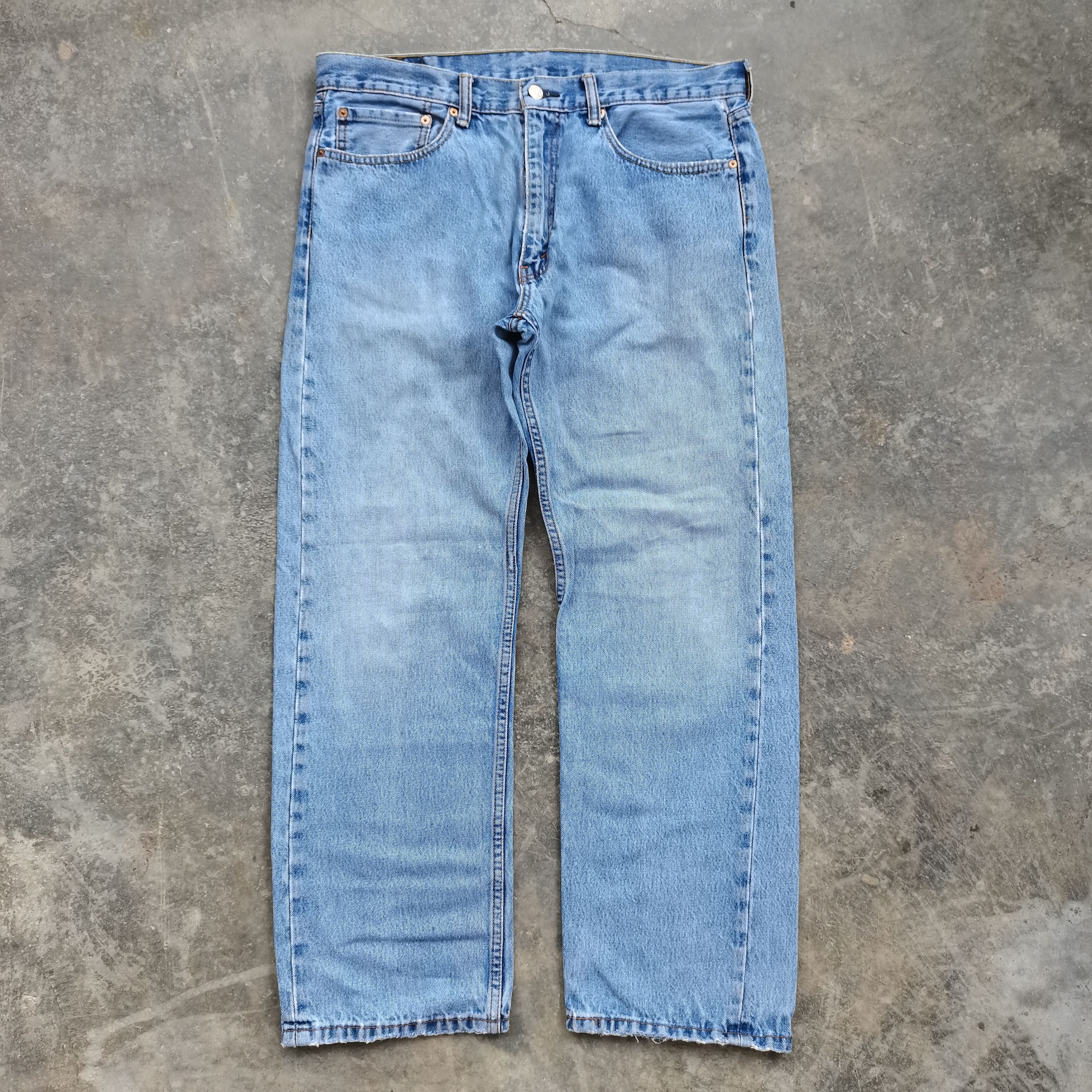 image of Levis x Vintage Levi's 505 Denim Pants Made In Egypt 36 X 30 in Blue Denim, Men's