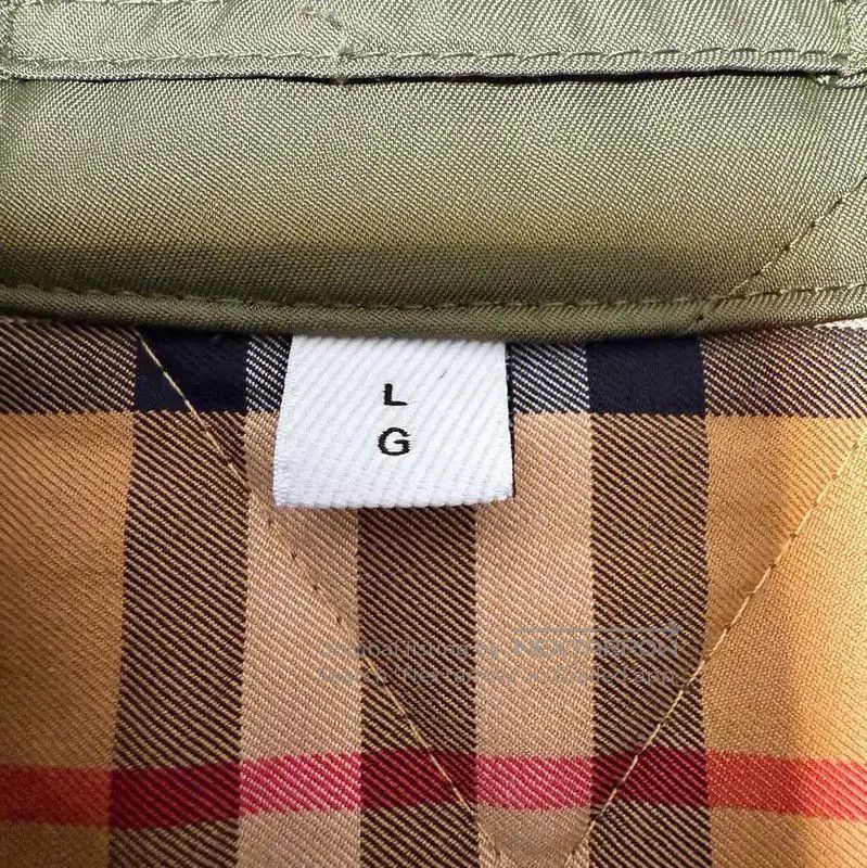 Burberry Women's Military Green Cotton Jacket.