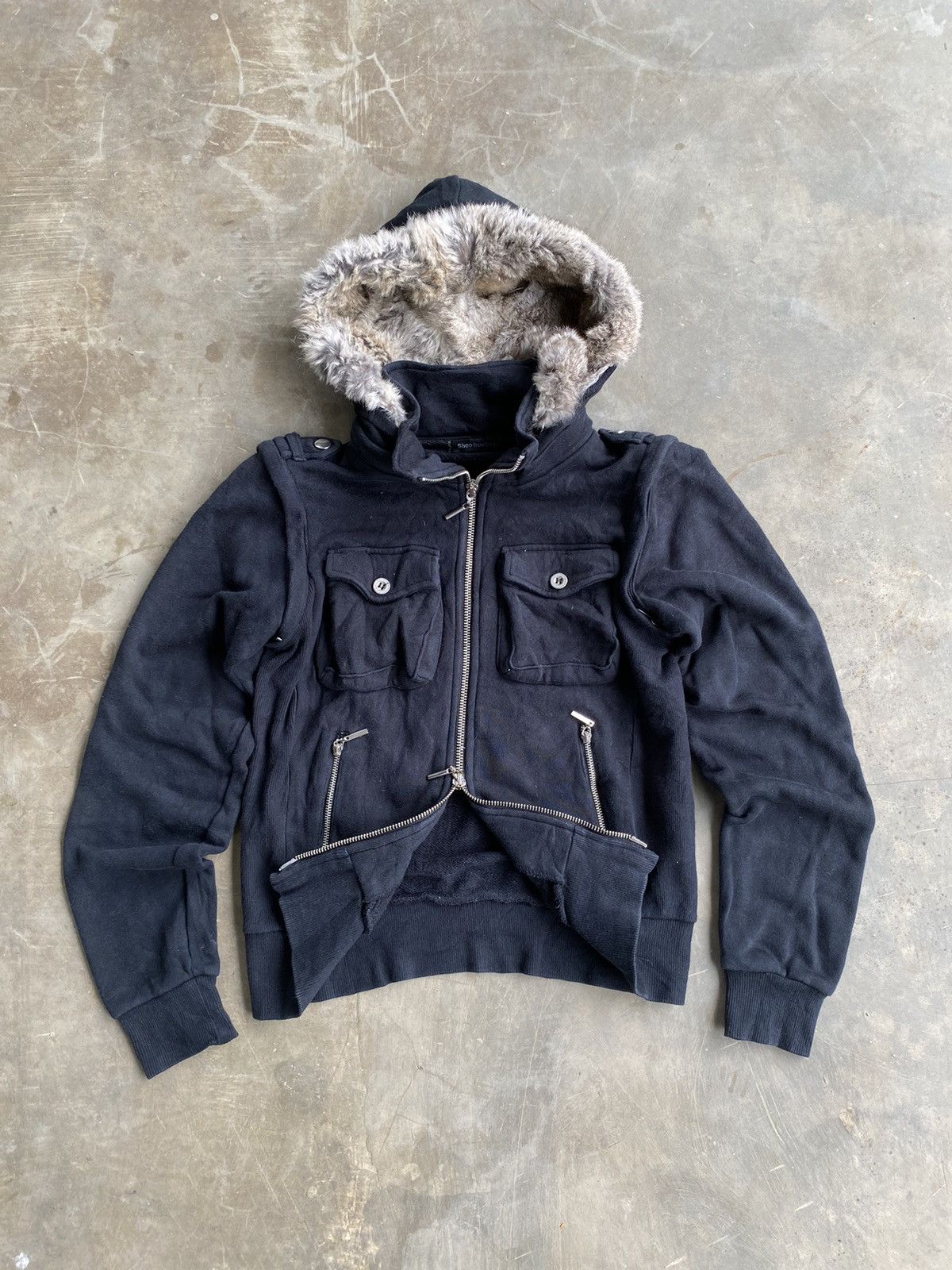 If Six Was Nine × Le Grande Bleu (L.G.B.) Sick Shoo Bee Doo with fur hoodie y2k ifsixwasnine style Size US S / EU 44-46 / 1 - 3 Thumbnail