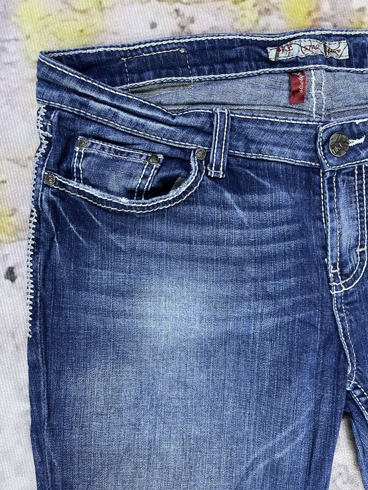 BKE Super Star Flare BKE Distressed Low Rise Denim Size US 36 / EU 52 - 5 Thumbnail