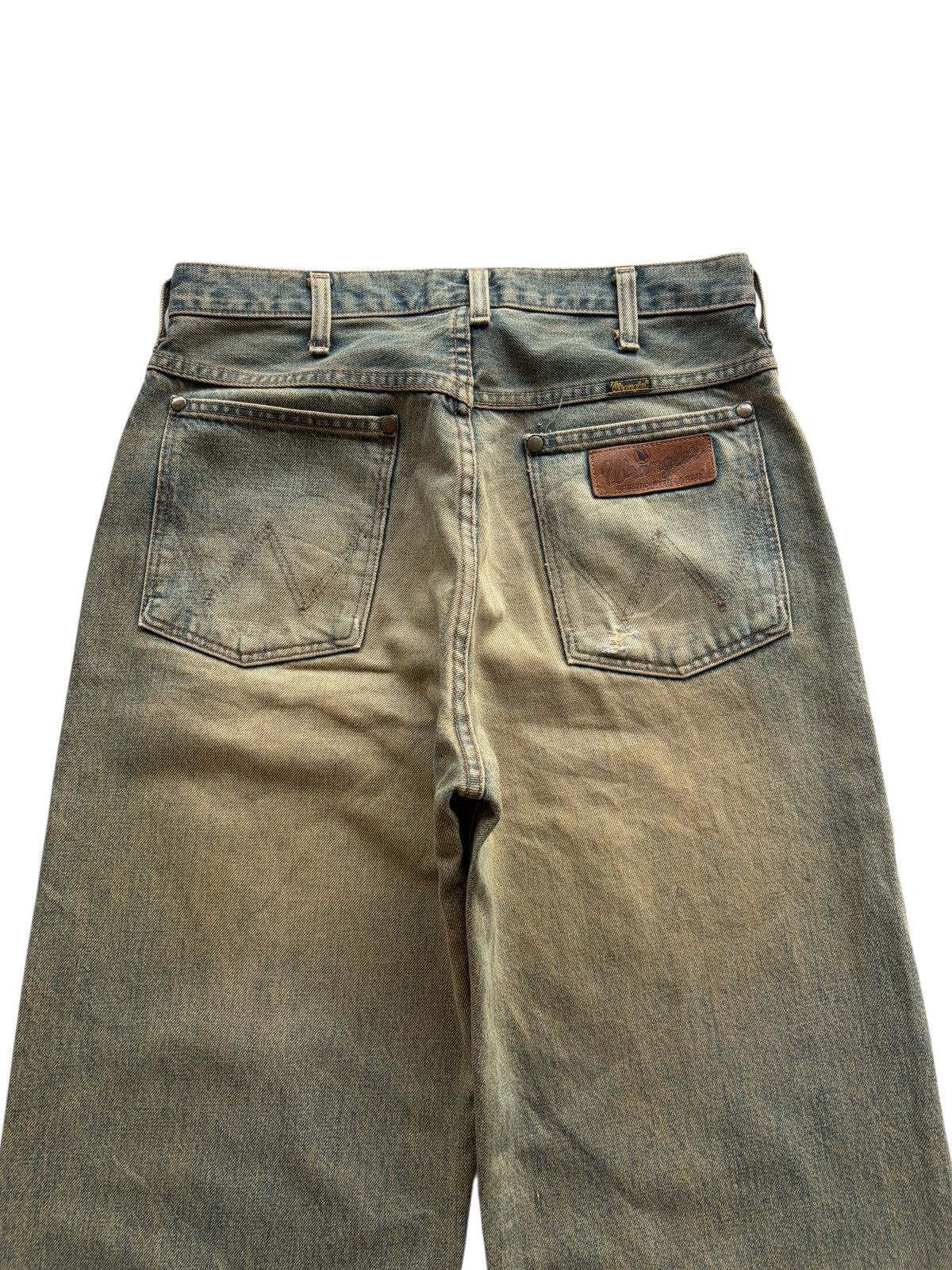 Kapital VINTAGE WRANGLER SELVEDGE BAGGY RUSTY DISTRESSED DENIM Size US 30 / EU 46 - 9 Thumbnail
