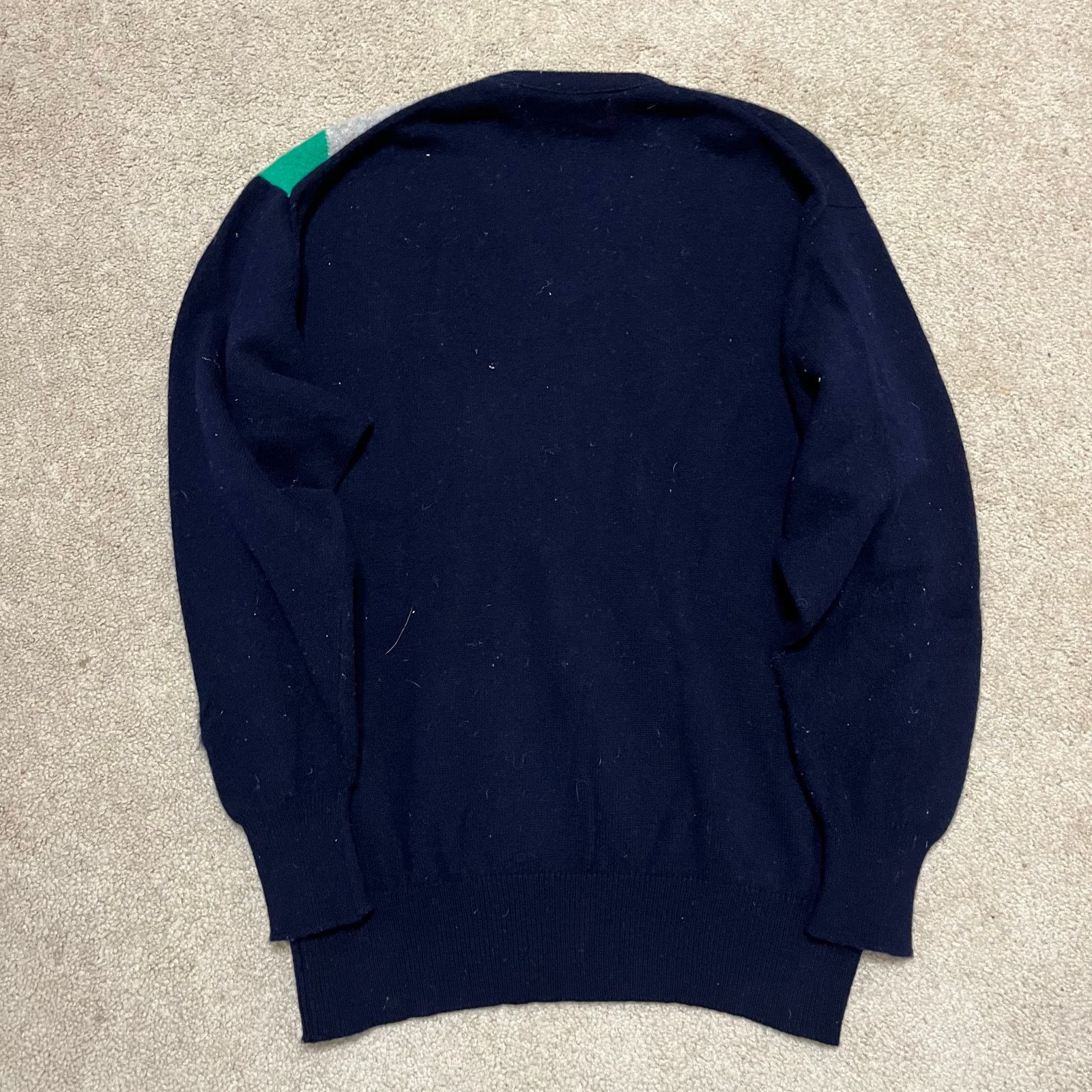 Lyle & Scott Vintage Lyle & Scott Lambswool Geometric V Neck Sweater Lrg Size US L / EU 52-54 / 3 - 2 Thumbnail