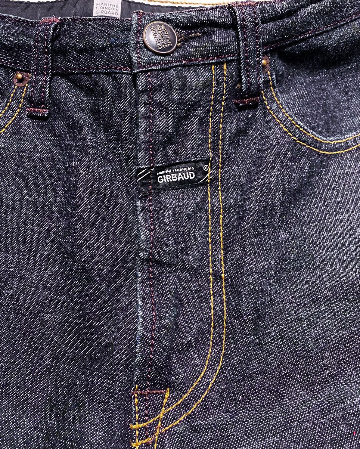 Marithe + Francois Girbaud Marithé + Francois Girbaud M+FG Navy Selvedge Denim Jeans Size 27" / US 4 / IT 40 - 13 Thumbnail