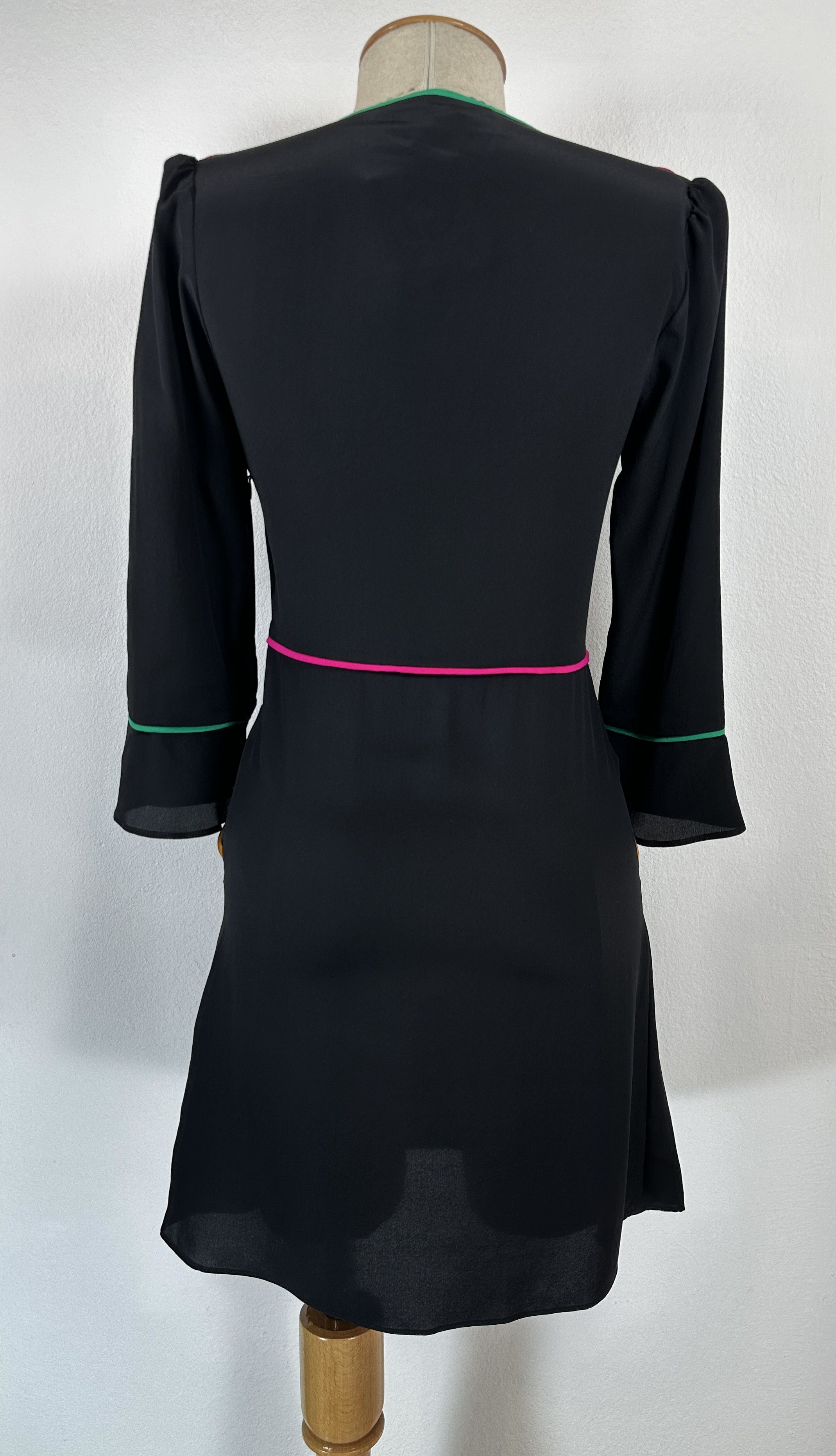 Vanessa Bruno Silk Black Dress Size M / US 6-8 / IT 42-44 - 5 Thumbnail