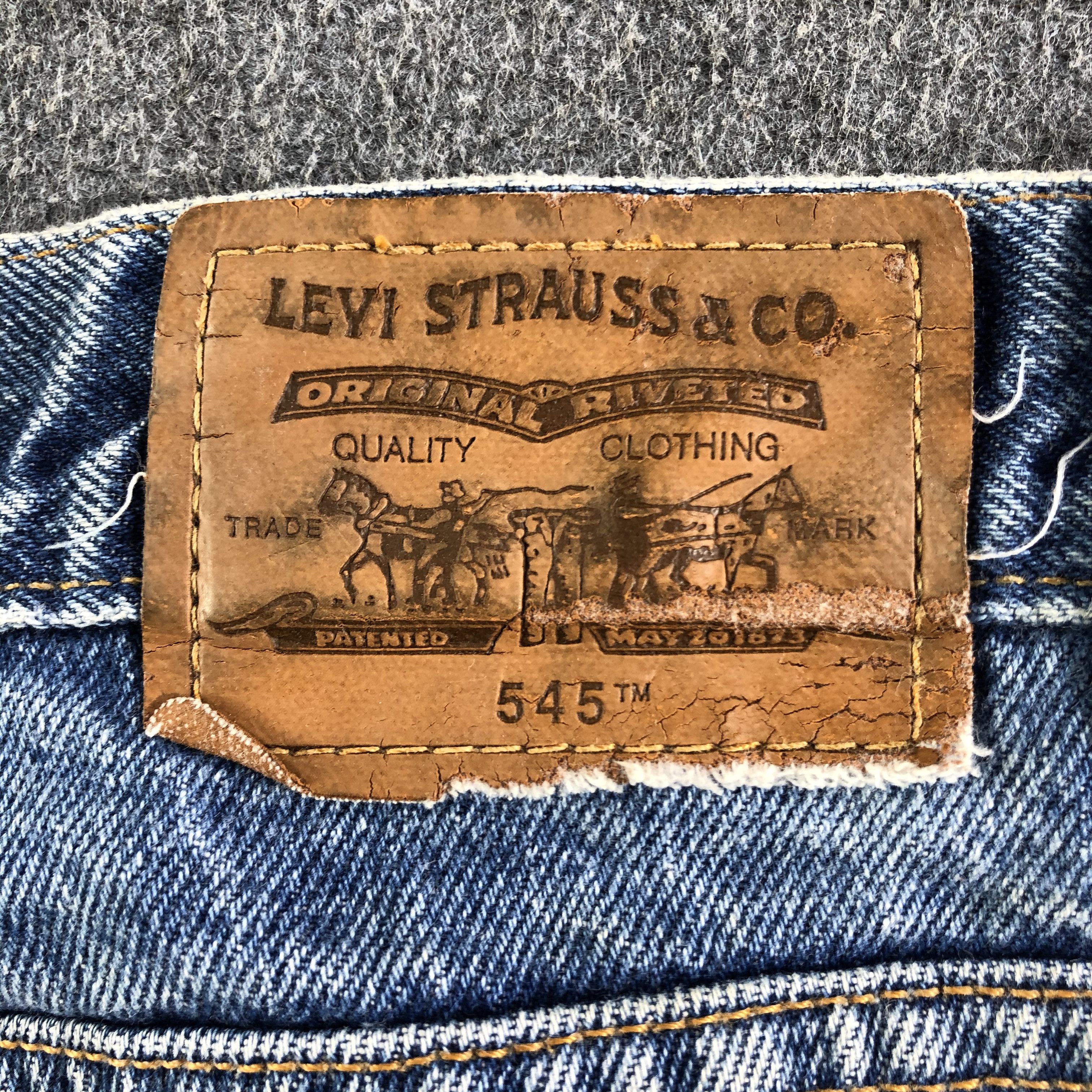 Levi's Vintage 90s Blue Wash Levis 545 Jeans-J3087 Size US 35 - 5 Thumbnail