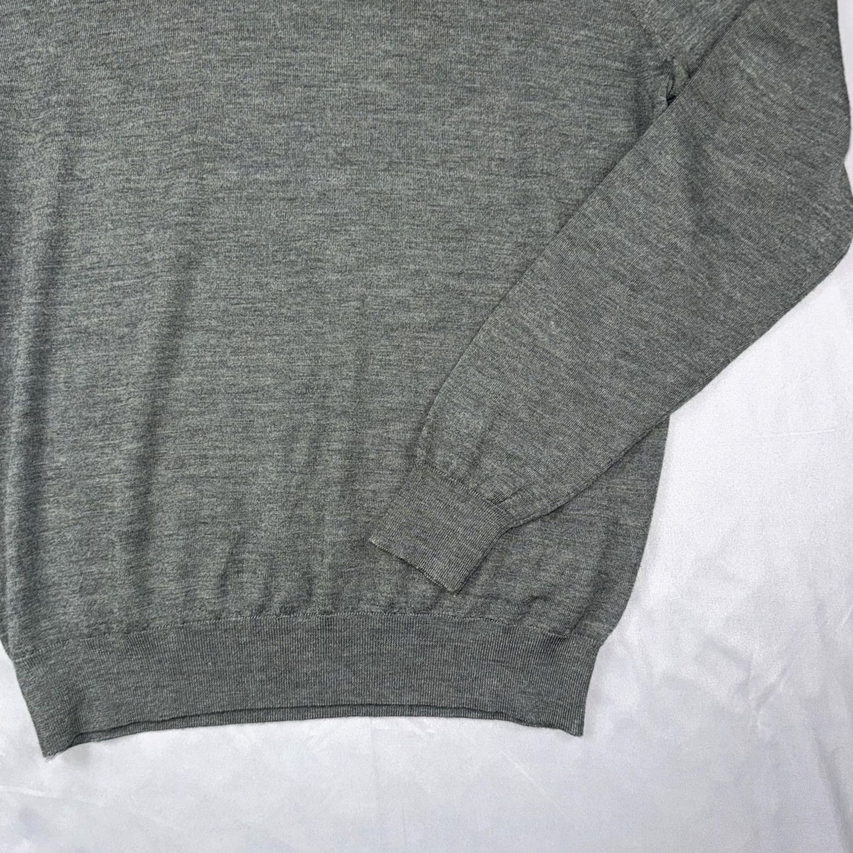Suitsupply Suitsupply Sweater Mens Large Gray Merino Wool Crewneck Lightweight Pullover Size US L / EU 52-54 / 3 - 4 Thumbnail