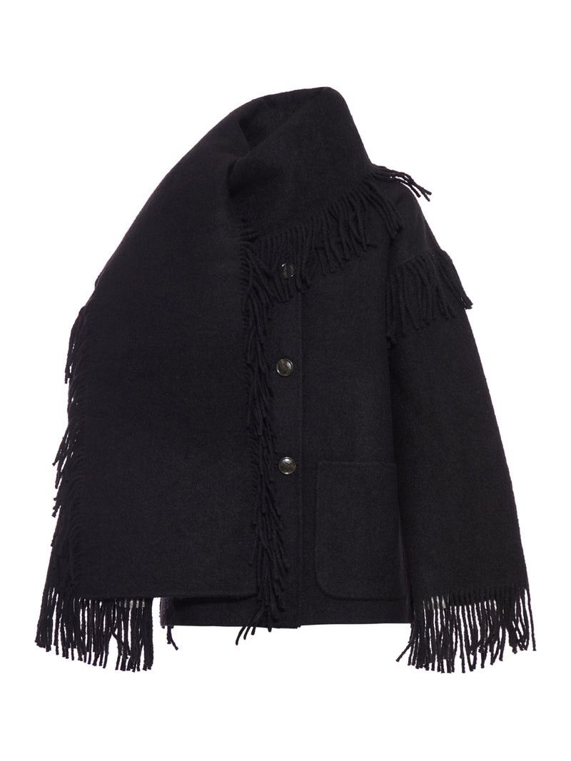 Toteme JACKET WITH FRINGED SCARF Size M / US 6-8 / IT 42-44 - 1 Thumbnail