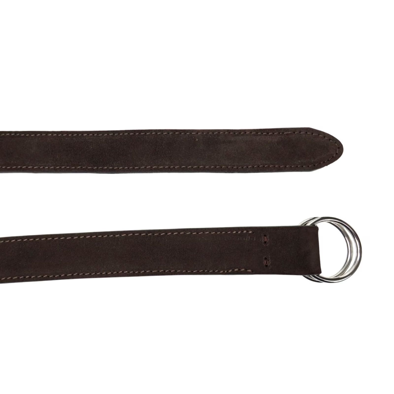 Suitsupply SUITSUPPLY Belt Men's ONE SIZE Suede Look Brown Double Round Buckle Size ONE SIZE - 5 Thumbnail