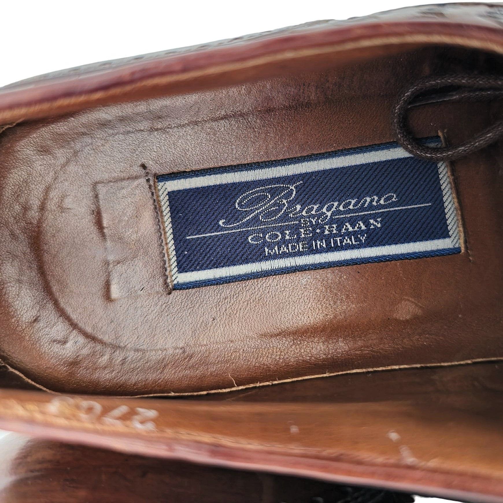 Bragano × Cole Haan Bragano Cole Haan Woven Leather Oxfords Brown Italy Mens 9.5 Size US 9.5 / EU 42-43 - 5 Thumbnail