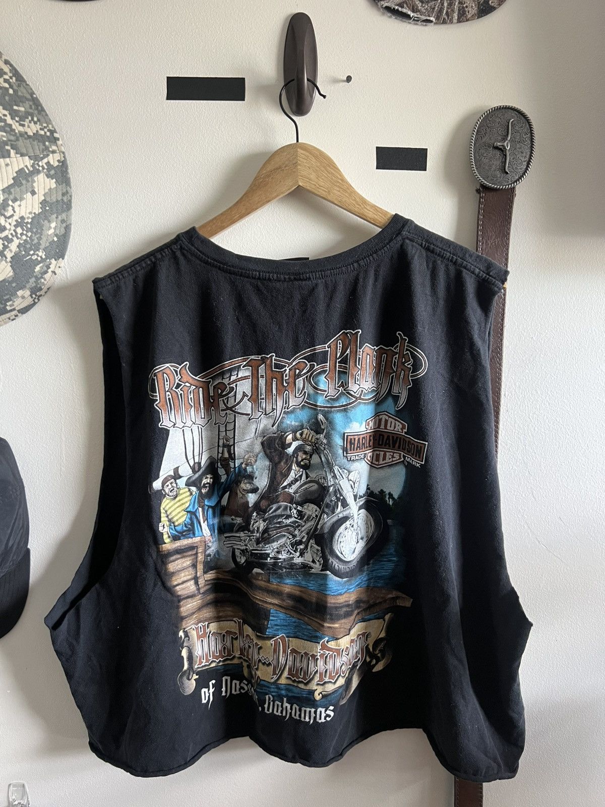 Harley Davidson Harley Dave Bahamas Wood Cutoff Size US XL / EU 56 / 4 - 2 Thumbnail