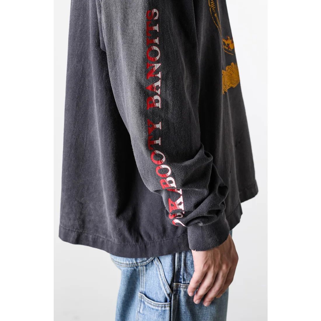 Saint Michael o1mle0326 Born Saint Long Sleeve T-Shirt in Black Size US L / EU 52-54 / 3 - 13 Thumbnail