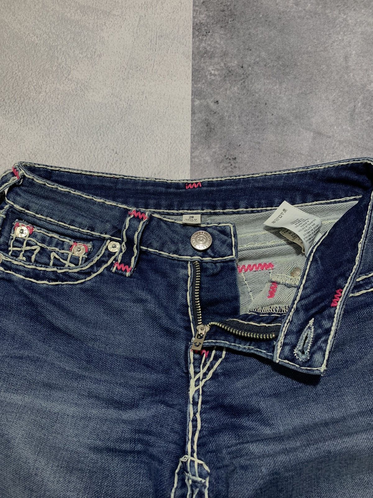 True Religion × Vintage Vintage True Religion denim jeans streetwear style size 28 Size 28" / US 6 / IT 42 - 7 Thumbnail