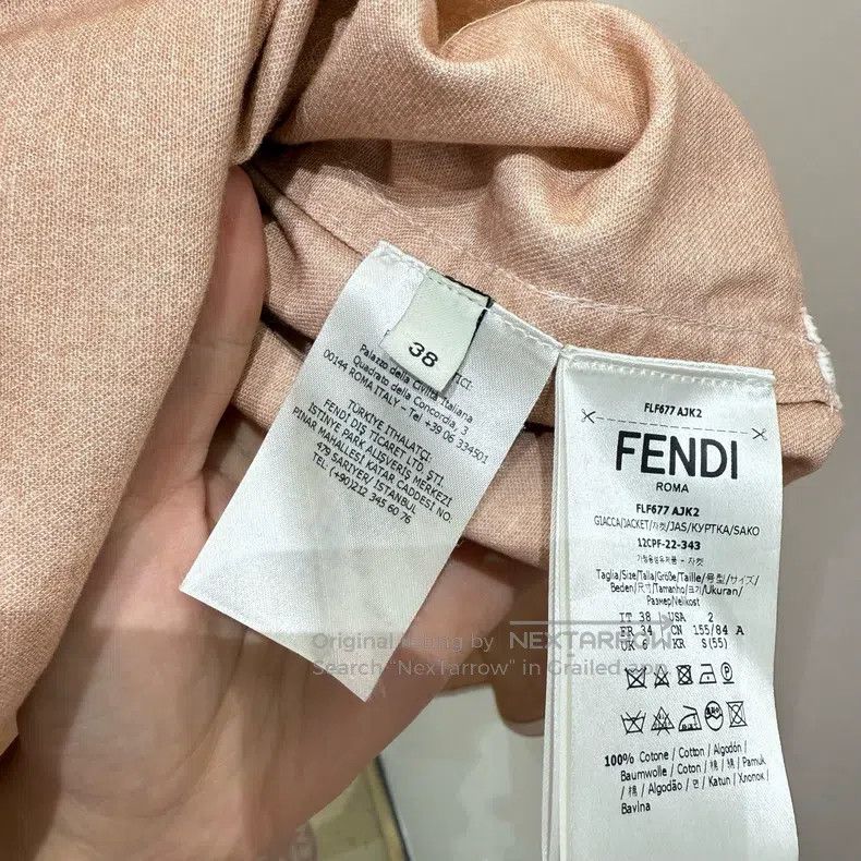 Fendi Fendi Statement Print Long Sleeve Shirt Size XS / US 0-2 / IT 36-38 - 4 Thumbnail