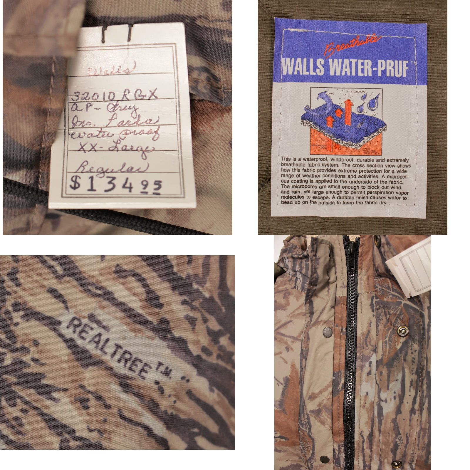 Walls VINTAGE Walls 90s NOS Camo Coat Parka 2XL Brown Nylon Winter Outdoor Mens Size US XXL / EU 58 / 5 - 9 Thumbnail