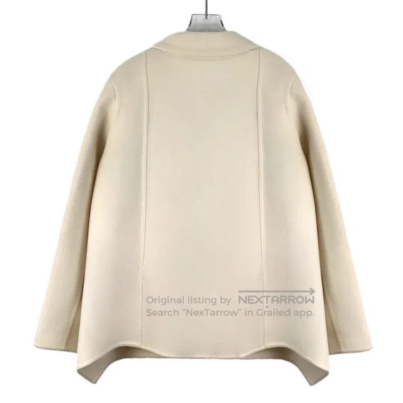 Hermes Hermes Beige Cashmere Long Sleeve Short Coat Jacket Size XS / US 0-2 / IT 36-38 - 2 Thumbnail