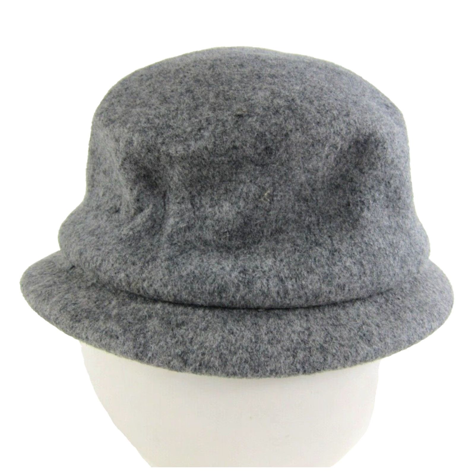 FELT Vintage M'Sieu Leon Wool Felt Grey Montreal Canada Cloche Hat Women Small Size ONE SIZE - 5 Thumbnail
